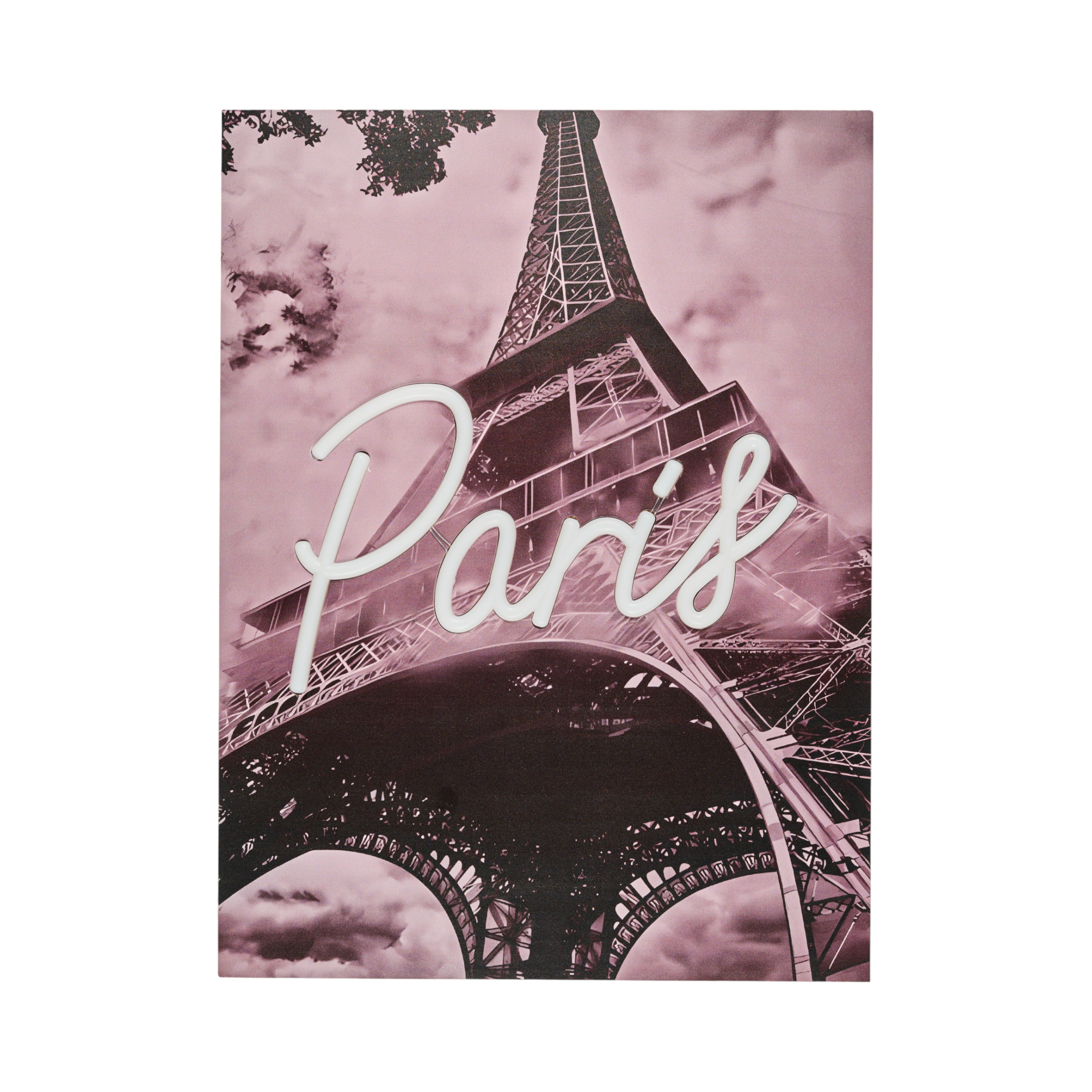 TABLEAU LED PARIS 30X40CM