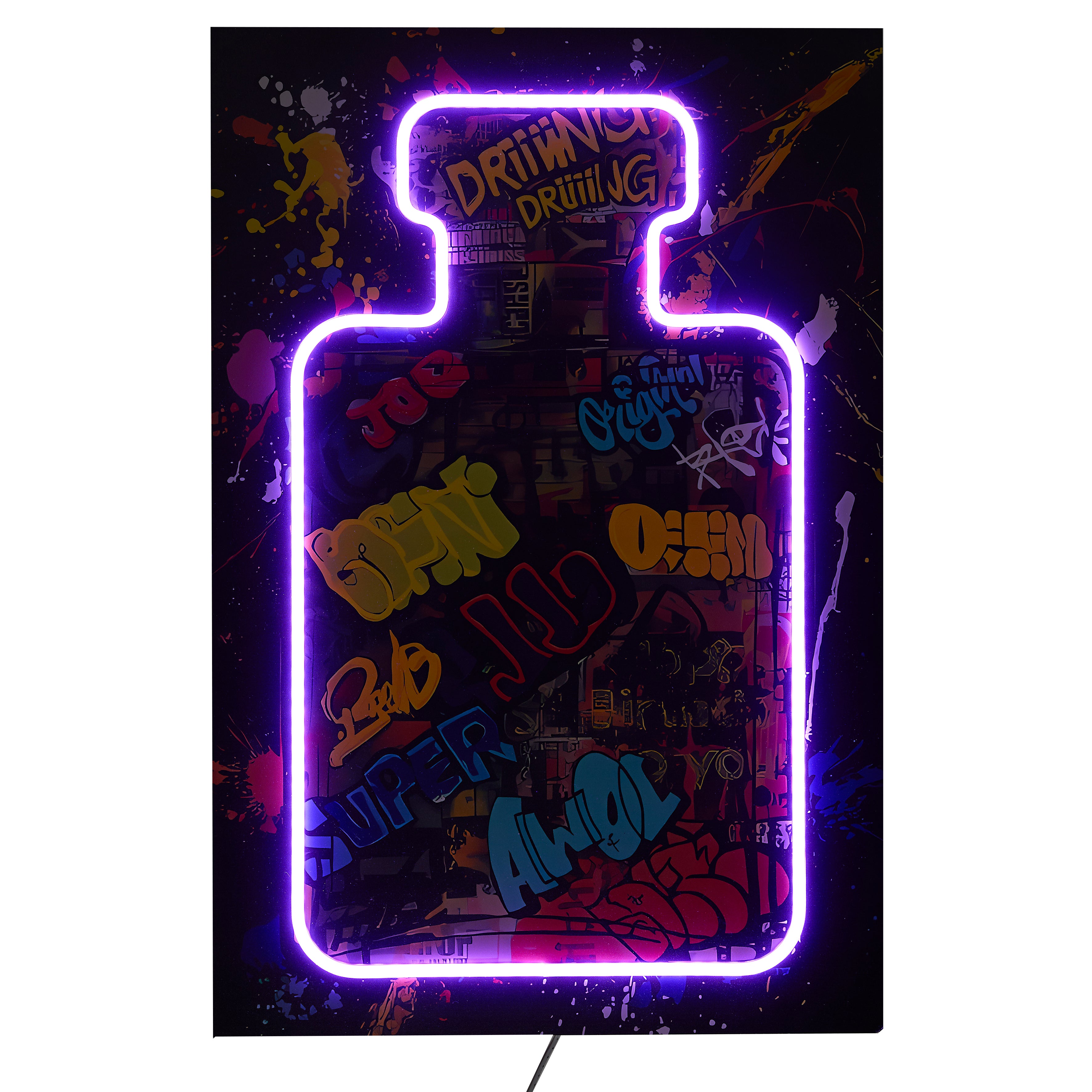 TABLEAU LED FLACON 40X60CM