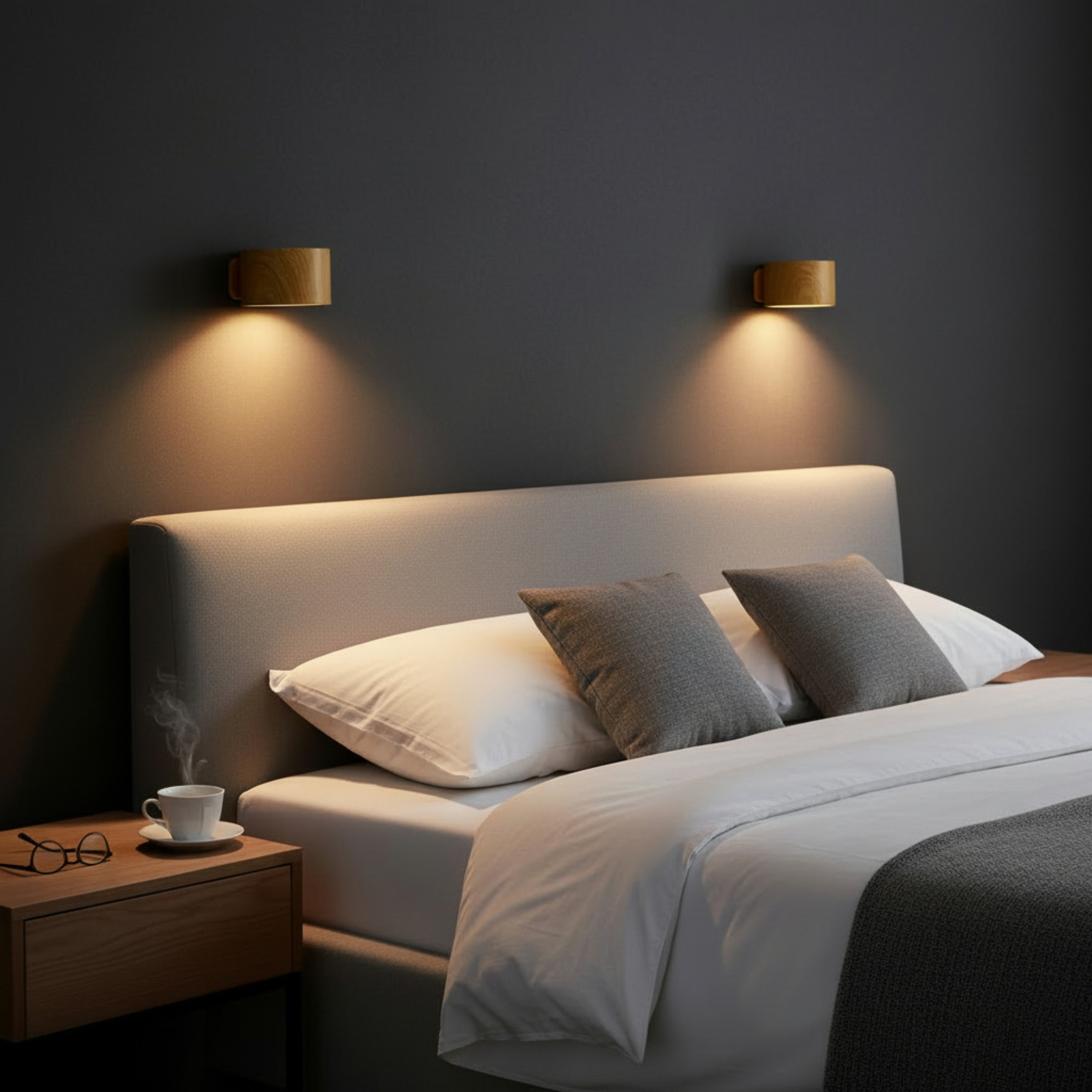 APPLIQUE ROND MAGNETIQUE RECHARGEABLE BOIS