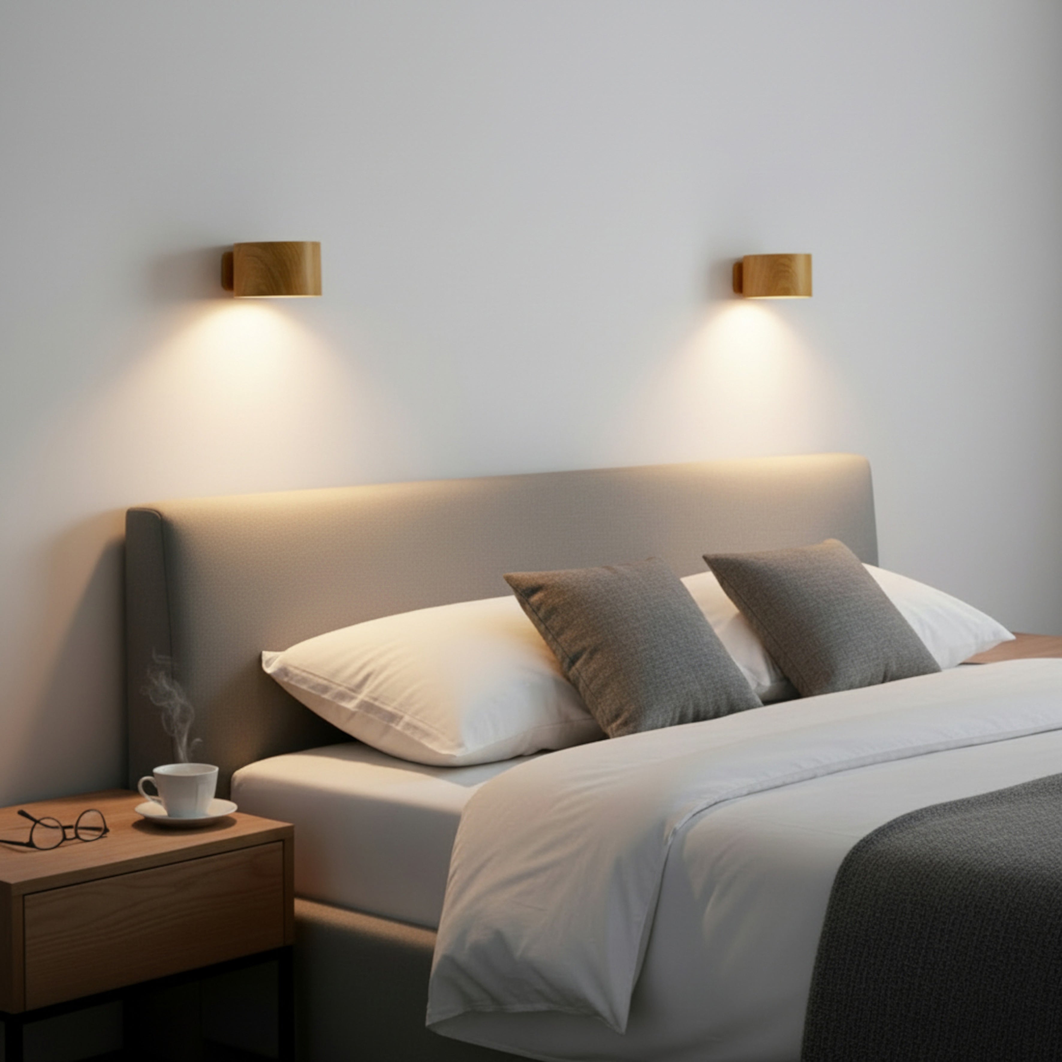 APPLIQUE ROND MAGNETIQUE RECHARGEABLE BOIS