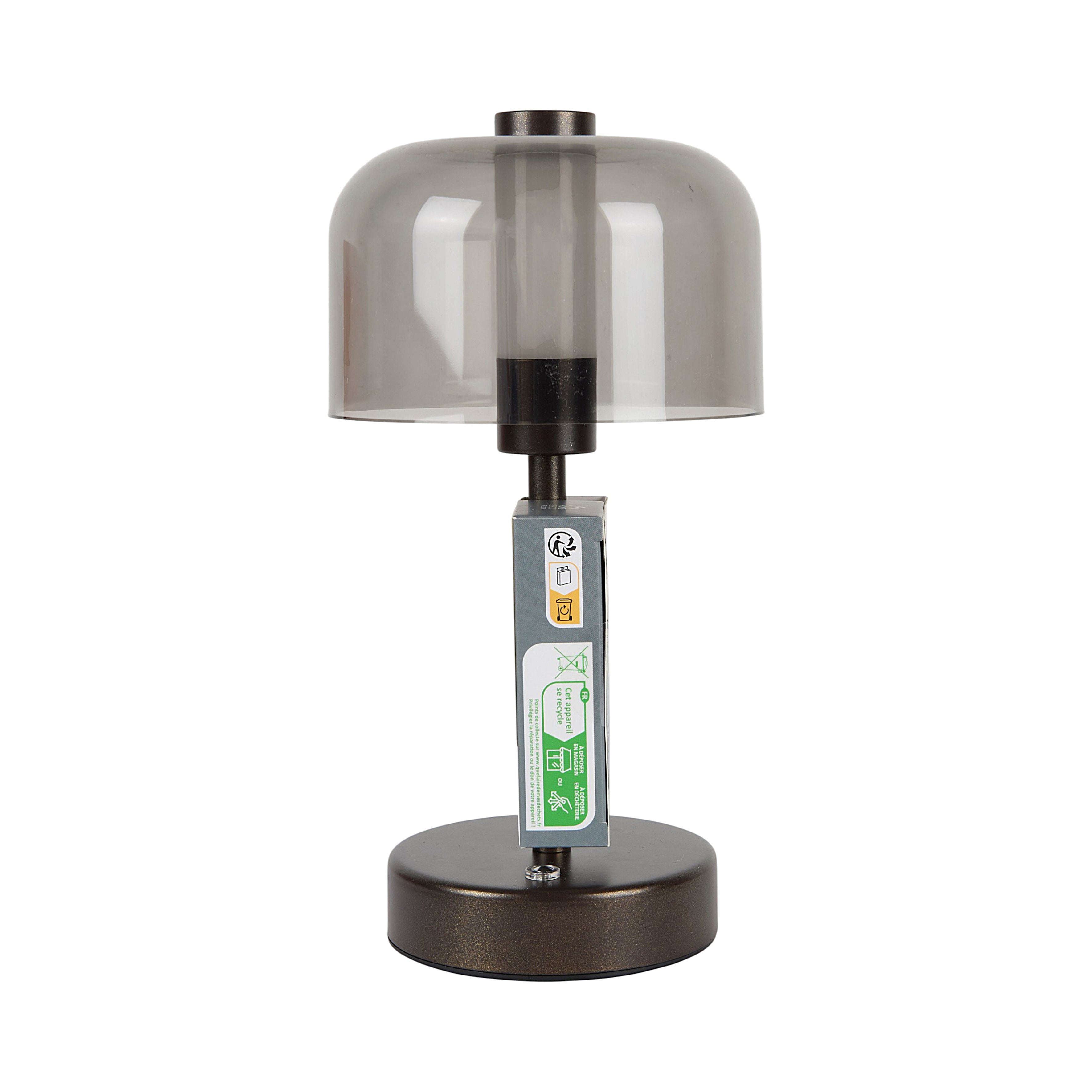 LAMPE DE TABLE TACTILE RECHARGEABLE MARRON