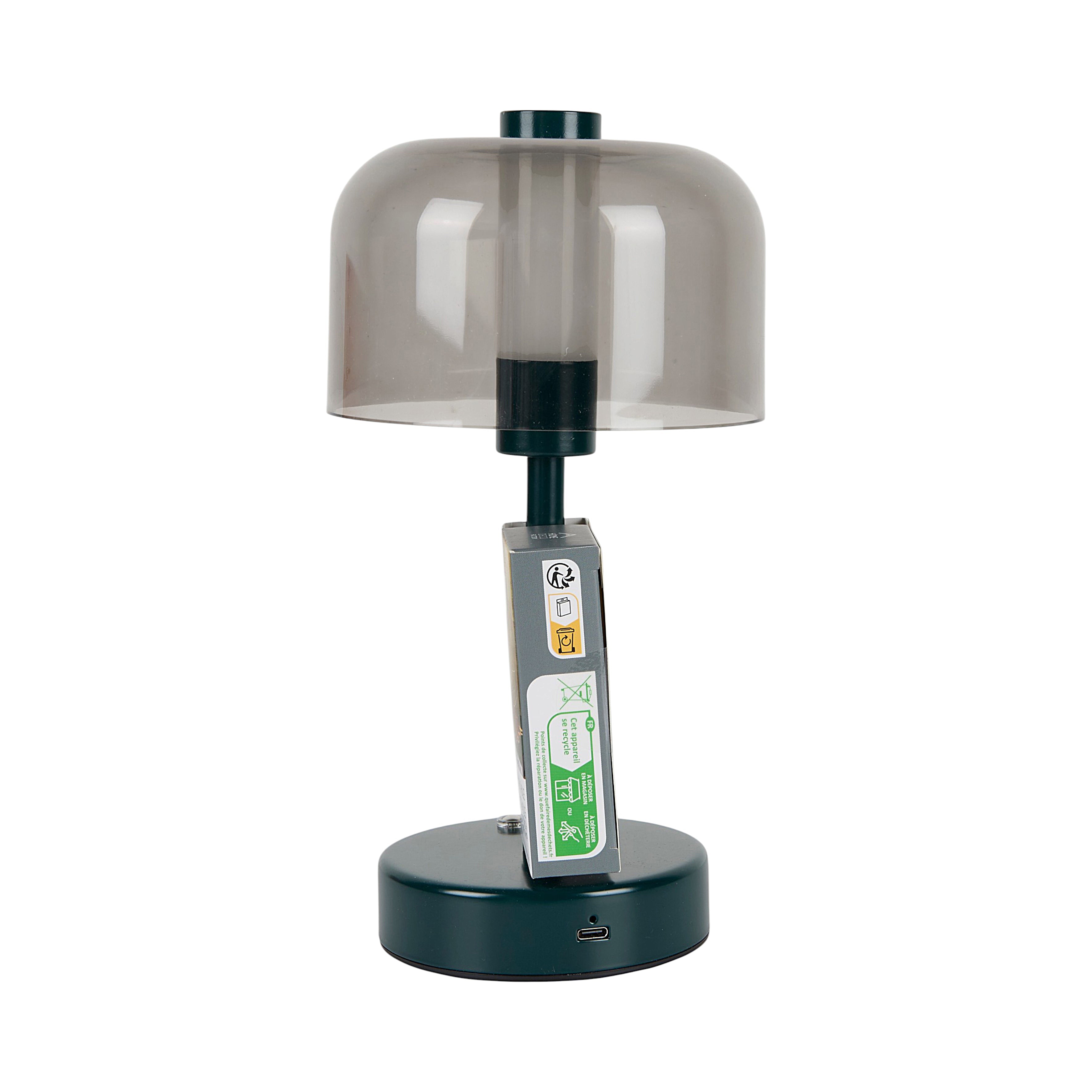 LAMPE DE TABLE TACTILE RECHARGEABLE ET VERT