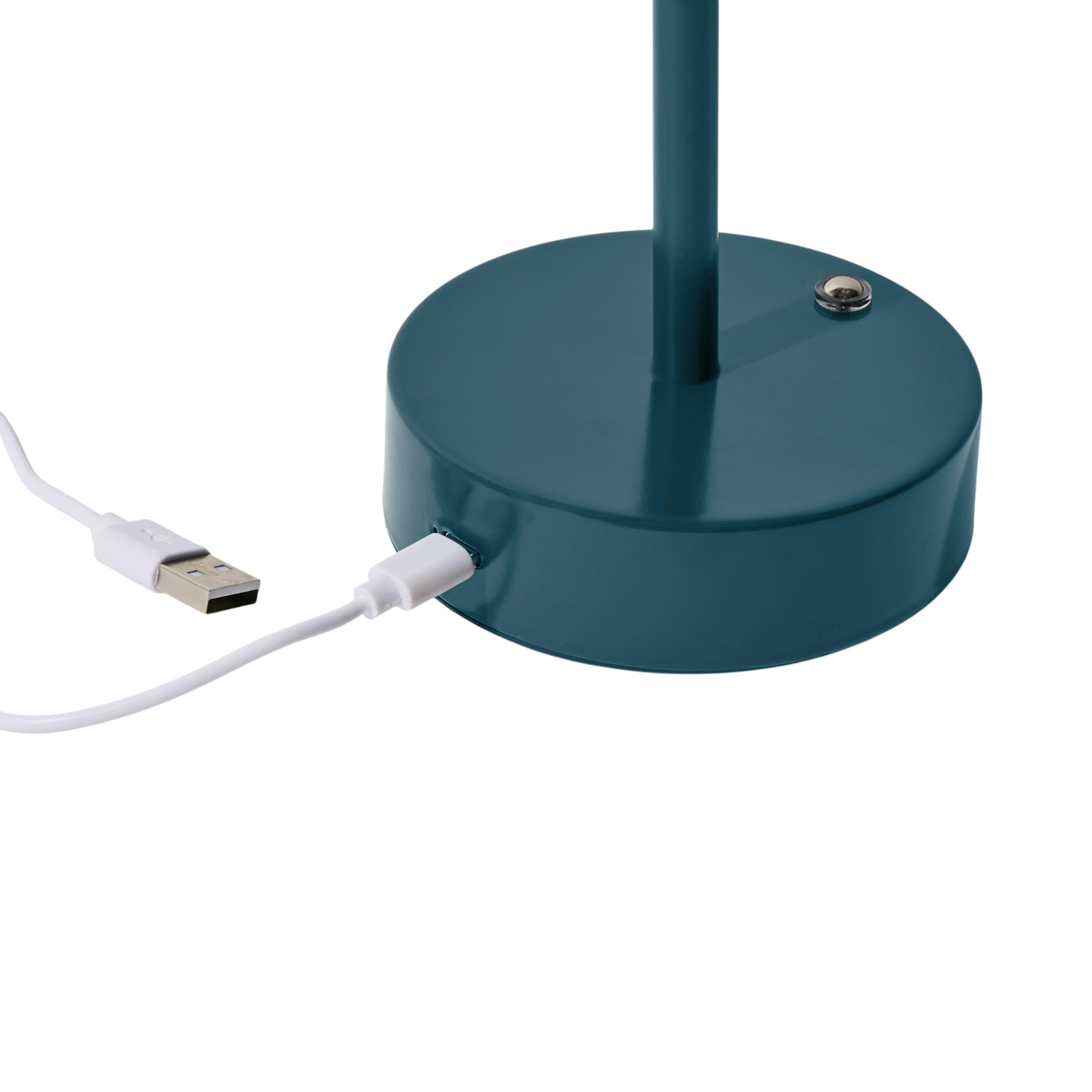 LAMPE DE TABLE TACTILE RECHARGEABLE ET VERT