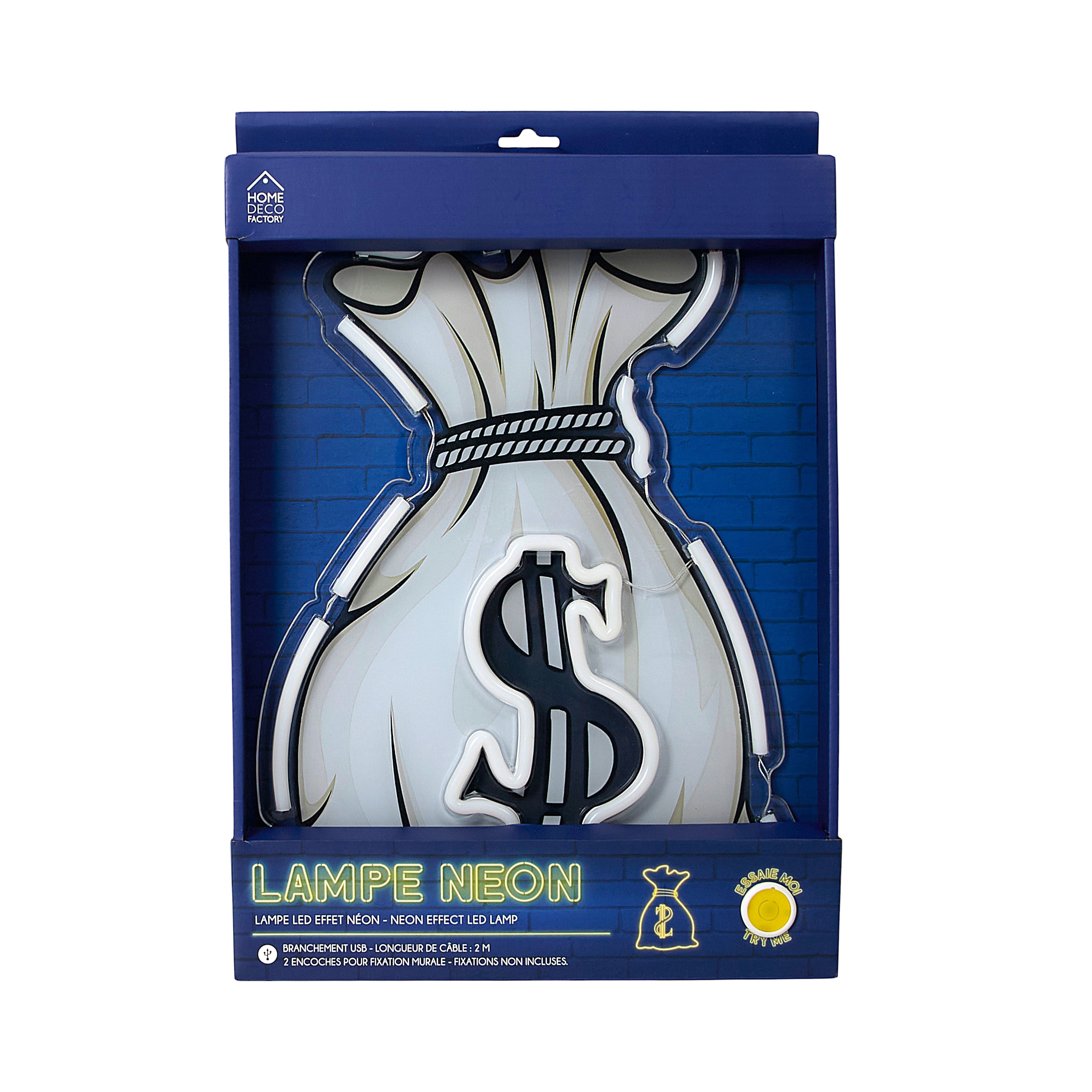 LAMPE LED EFFET NEON DOLLAR