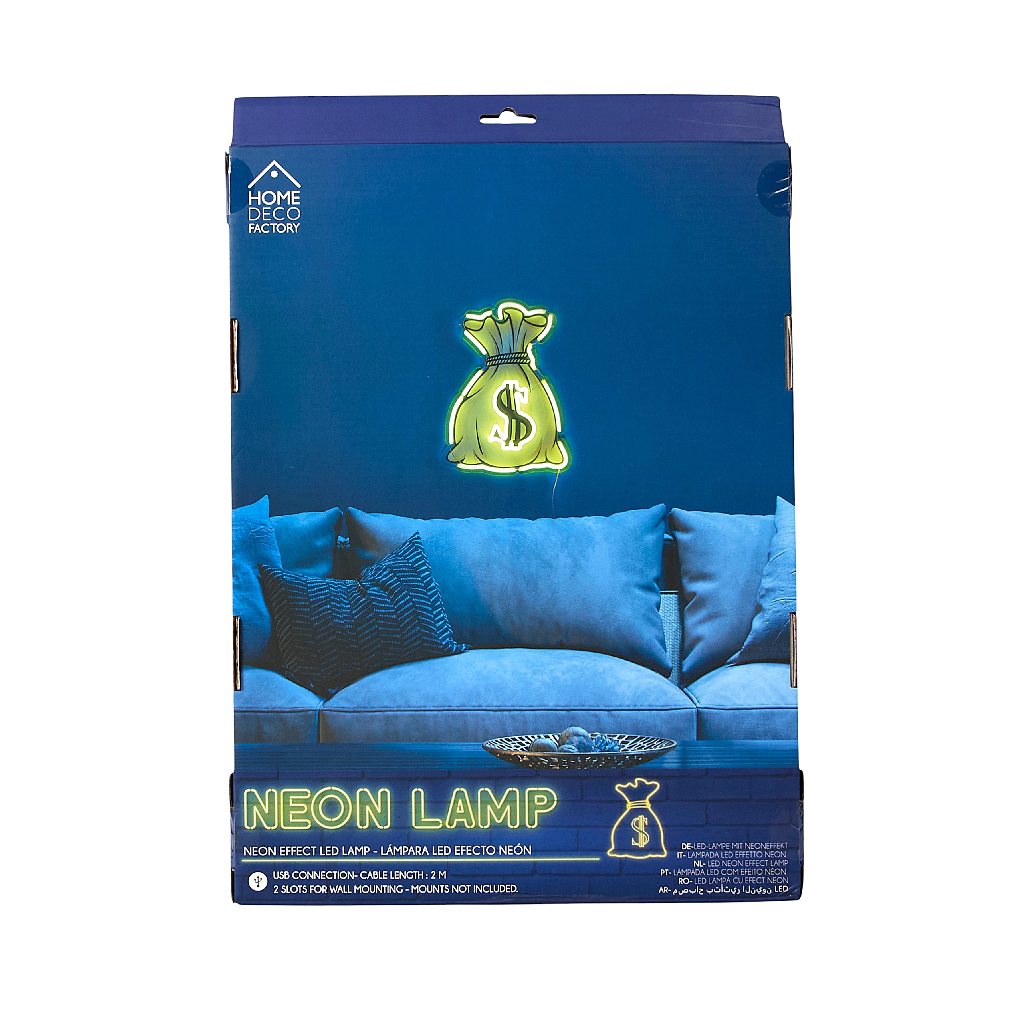 LAMPE LED EFFET NEON DOLLAR