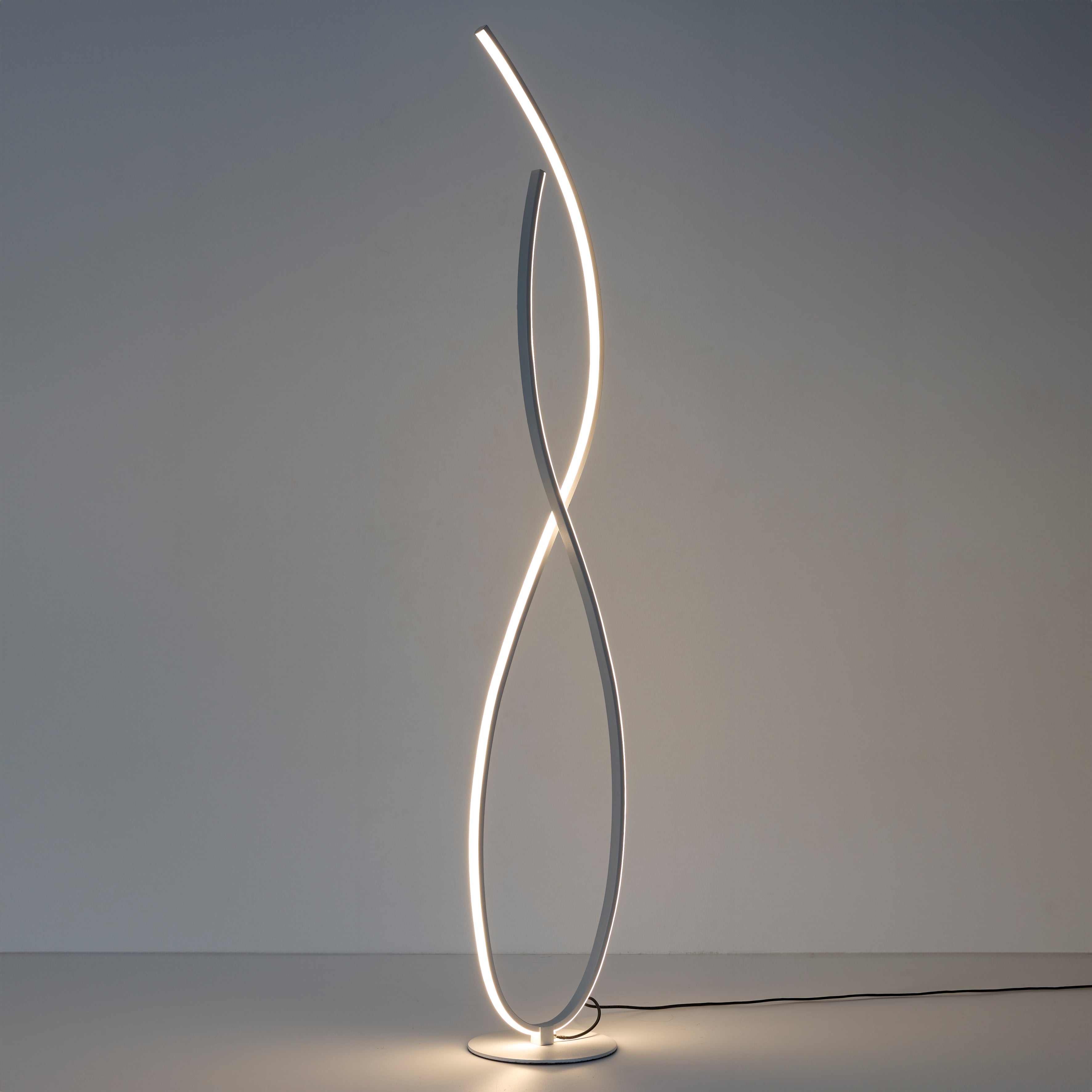 LAMPE DESIGN SPIRALE BLANC FROID 1M20