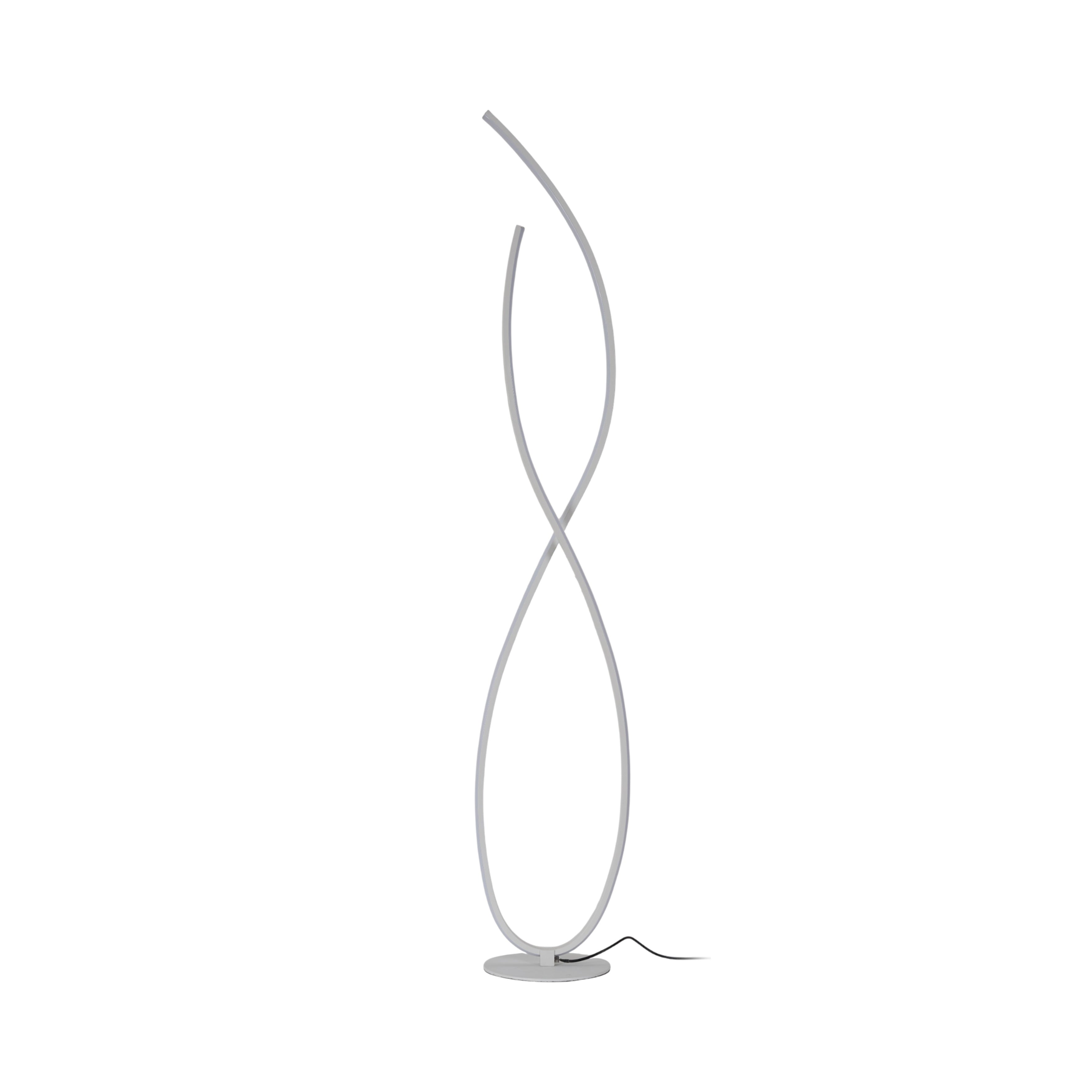 LAMPE DESIGN SPIRALE BLANC FROID 1M20