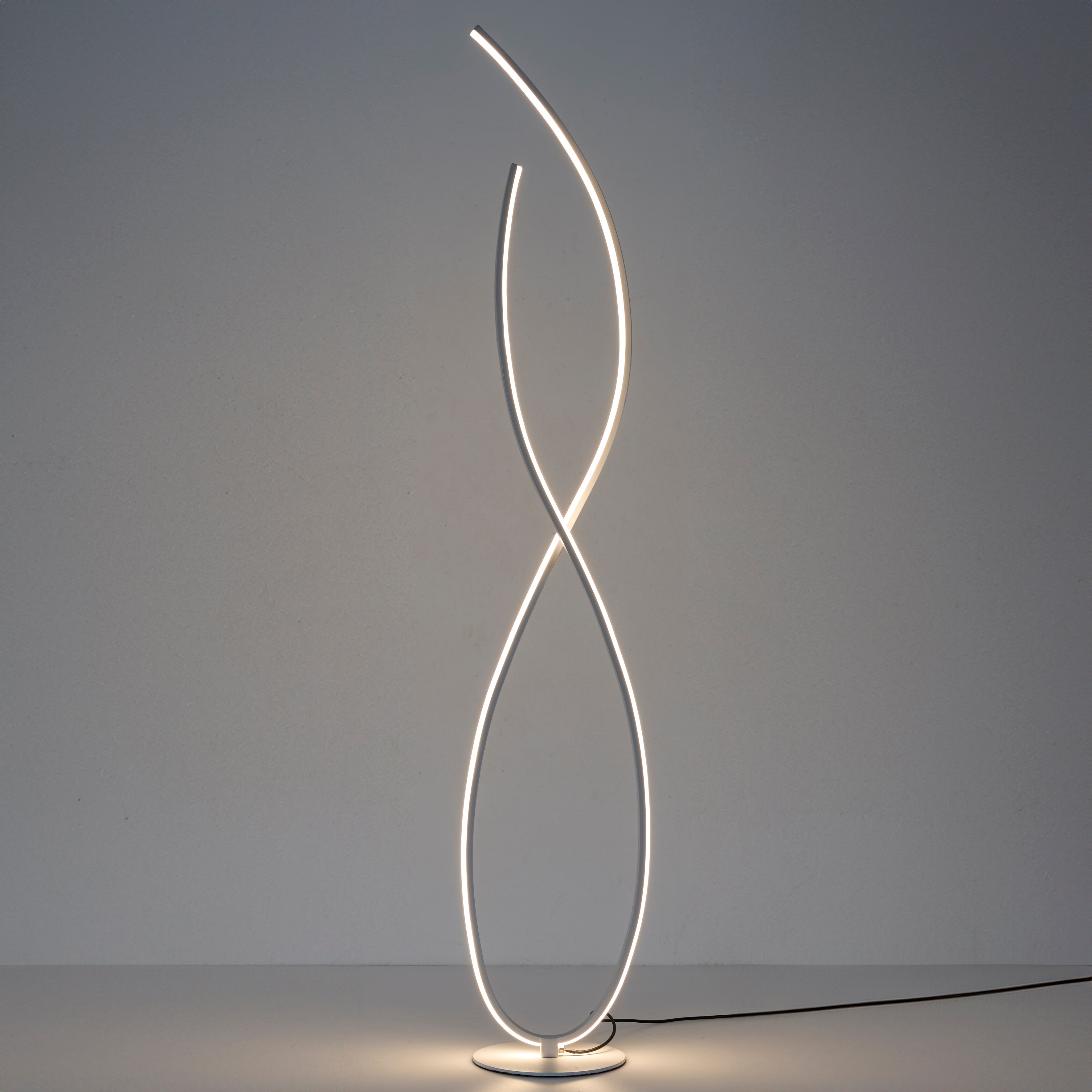 LAMPE DESIGN SPIRALE BLANC FROID 1M20
