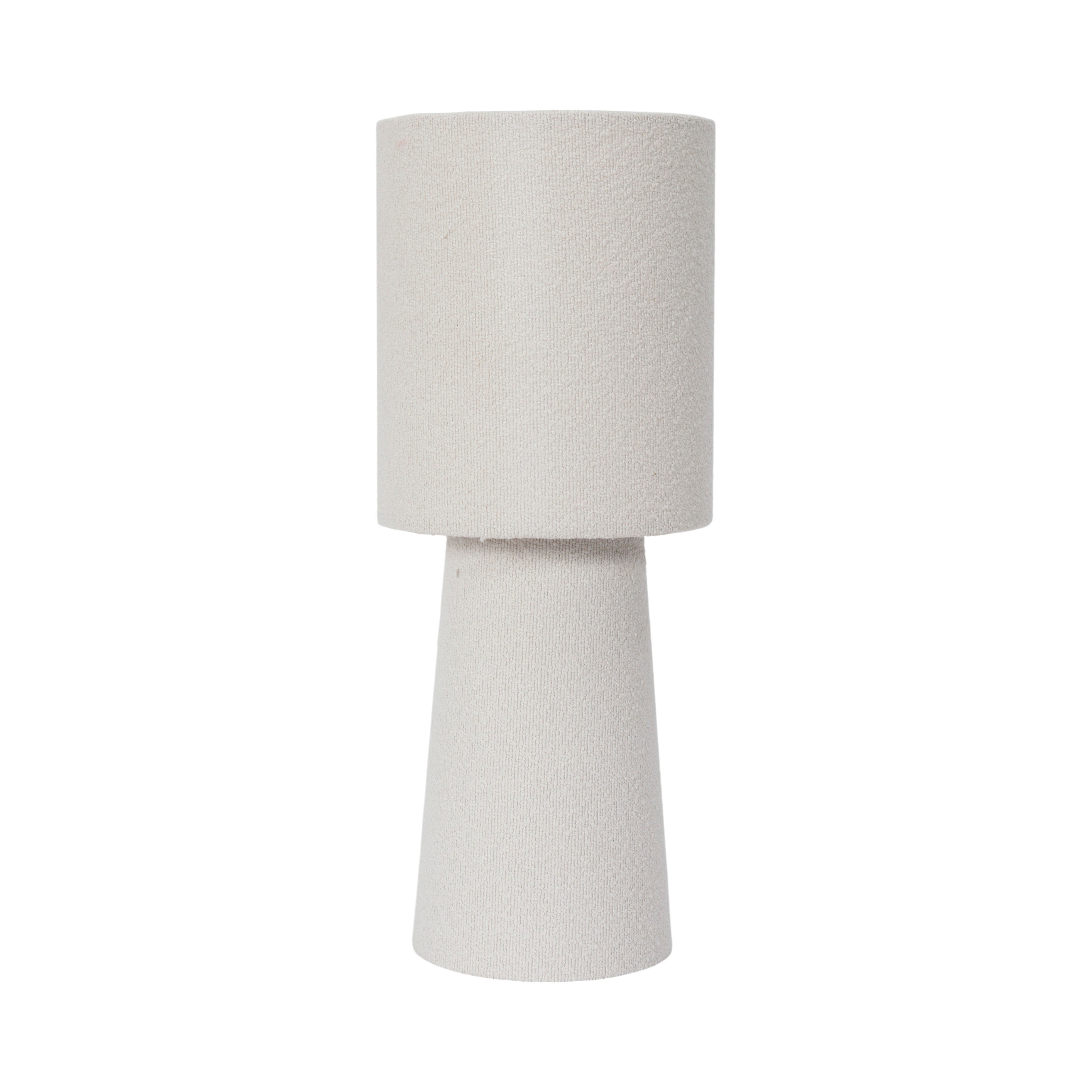 LAMPE VELOUR CREME 38CM