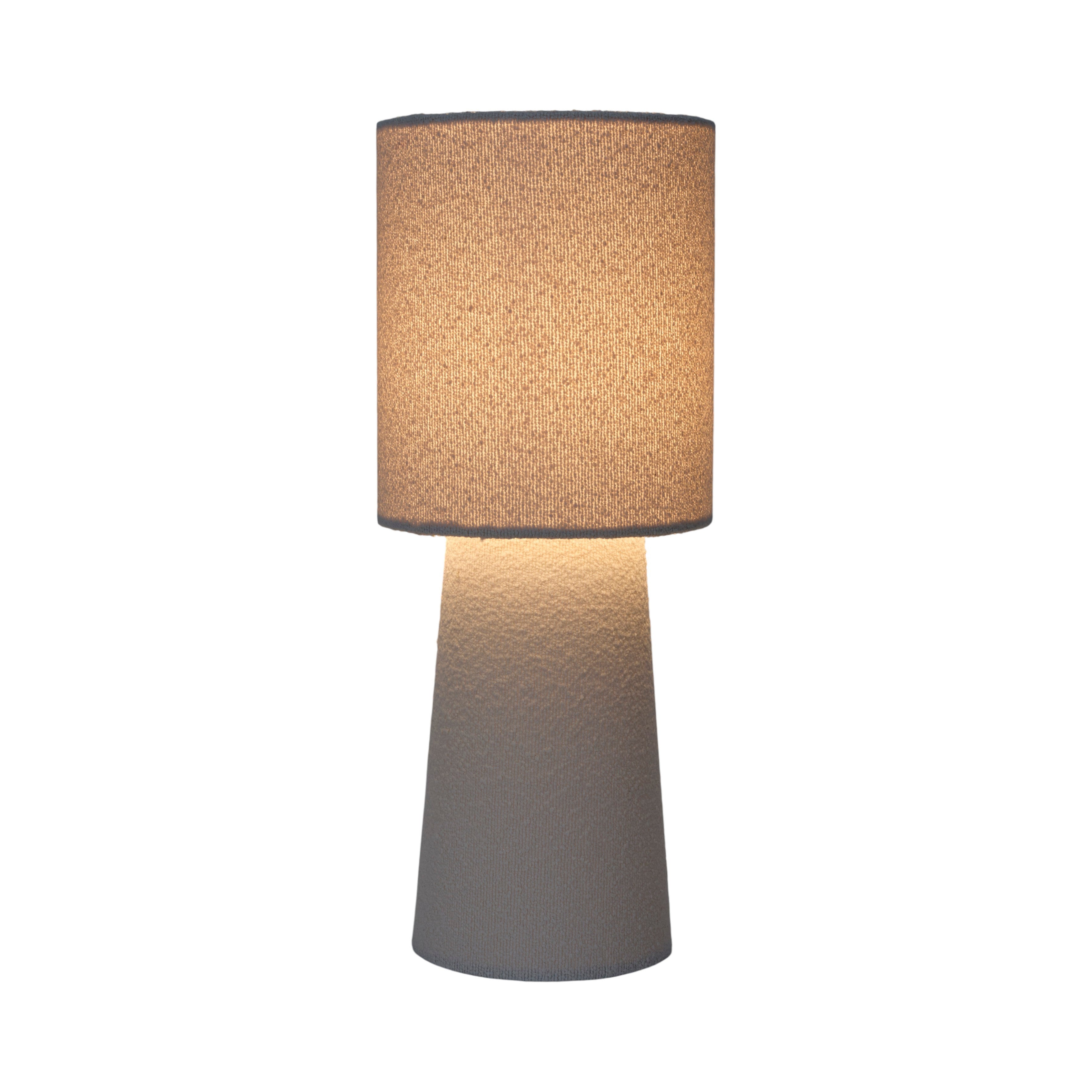 LAMPE VELOUR CREME 38CM