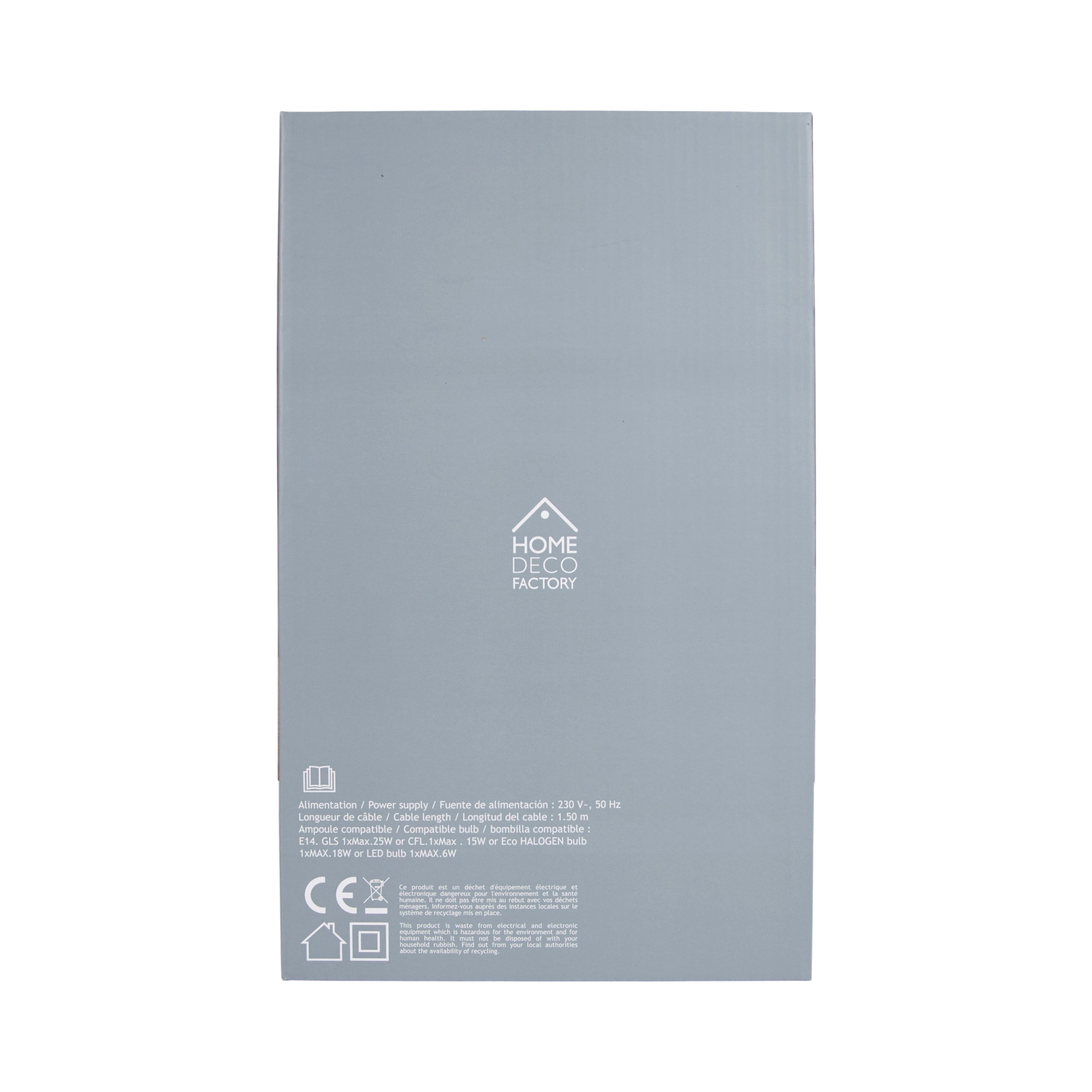 LAMPE VELOUR CREME 58CM