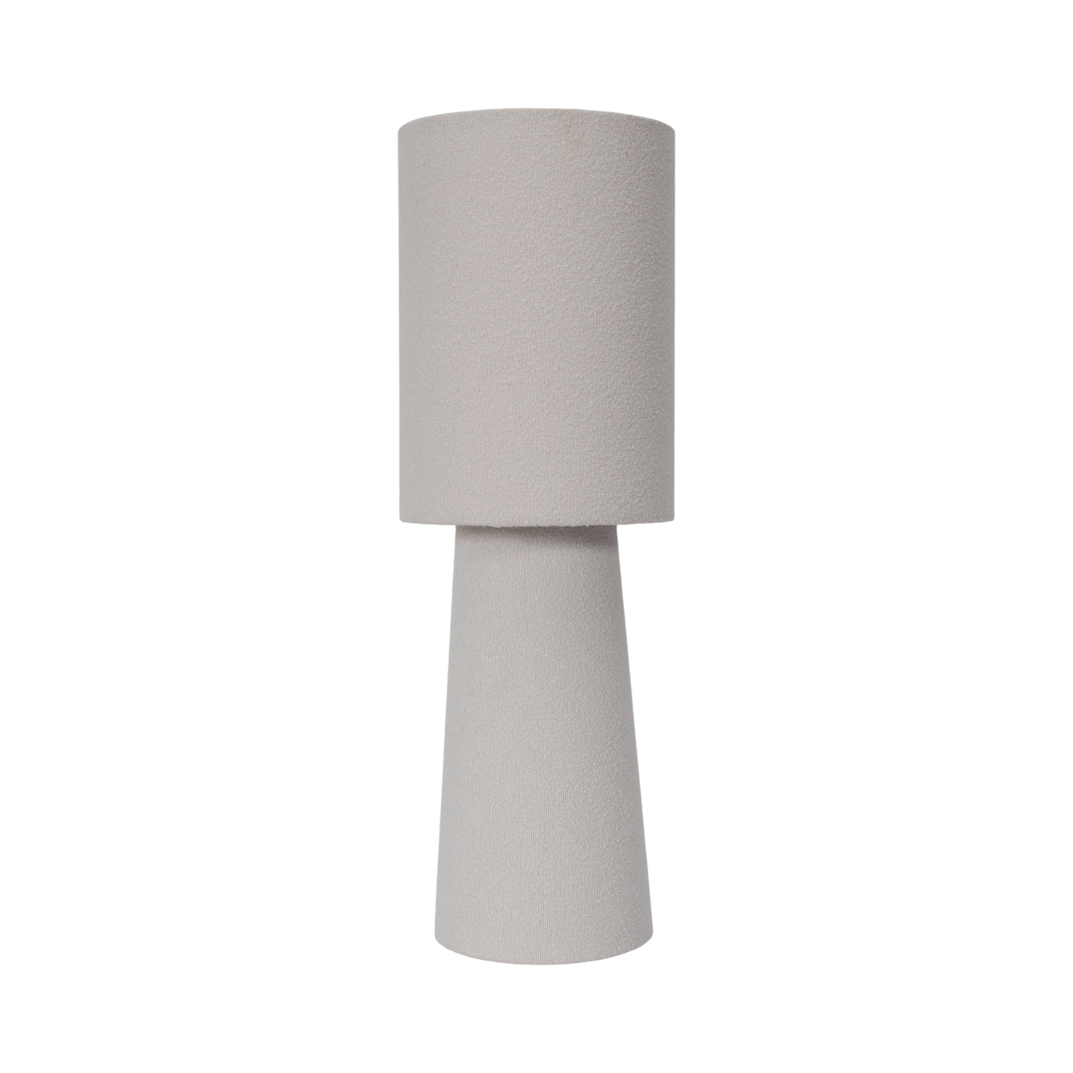 LAMPE VELOUR CREME 58CM