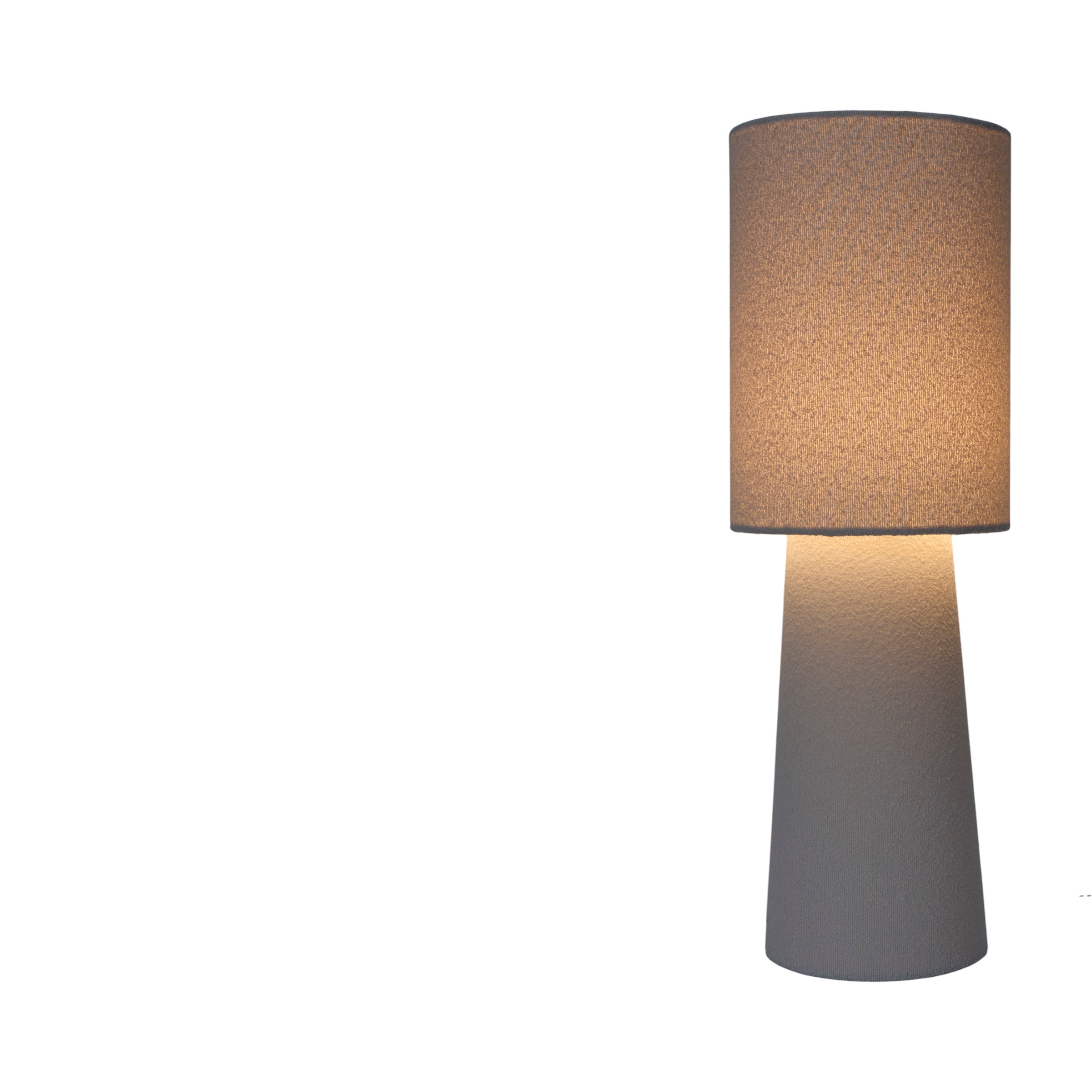 LAMPE VELOUR CREME 58CM