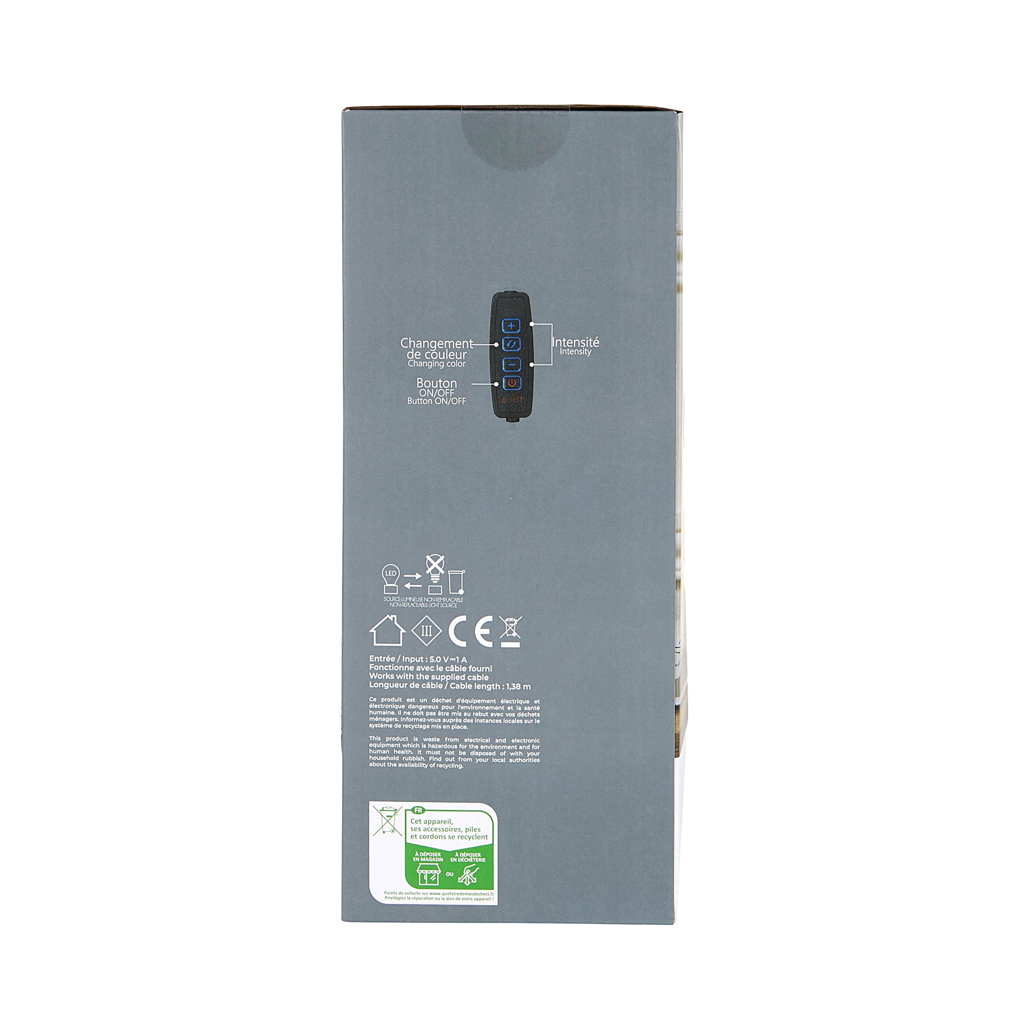 LAMPE LED SPIRALE H23CM
