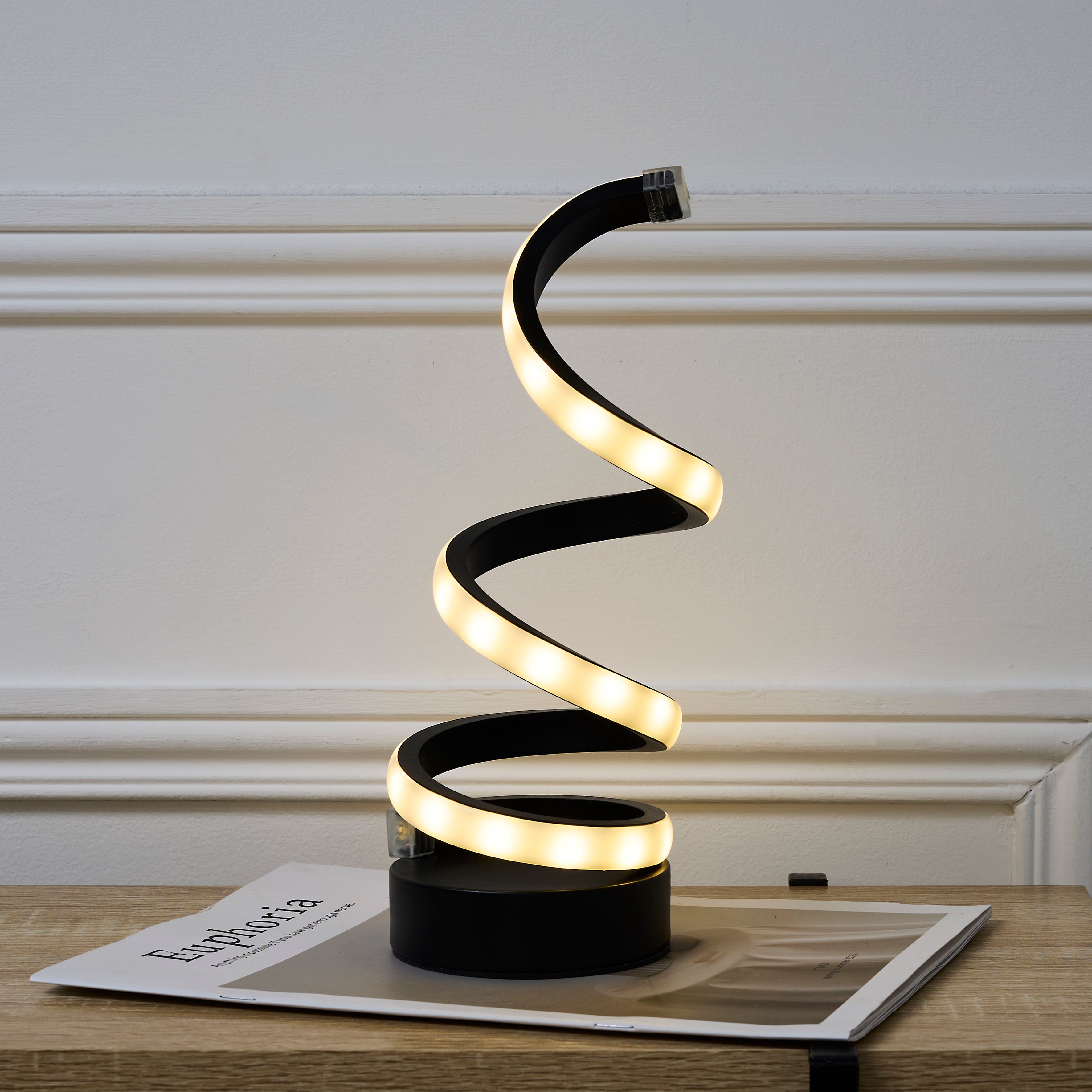 LAMPE LED SPIRALE H23CM