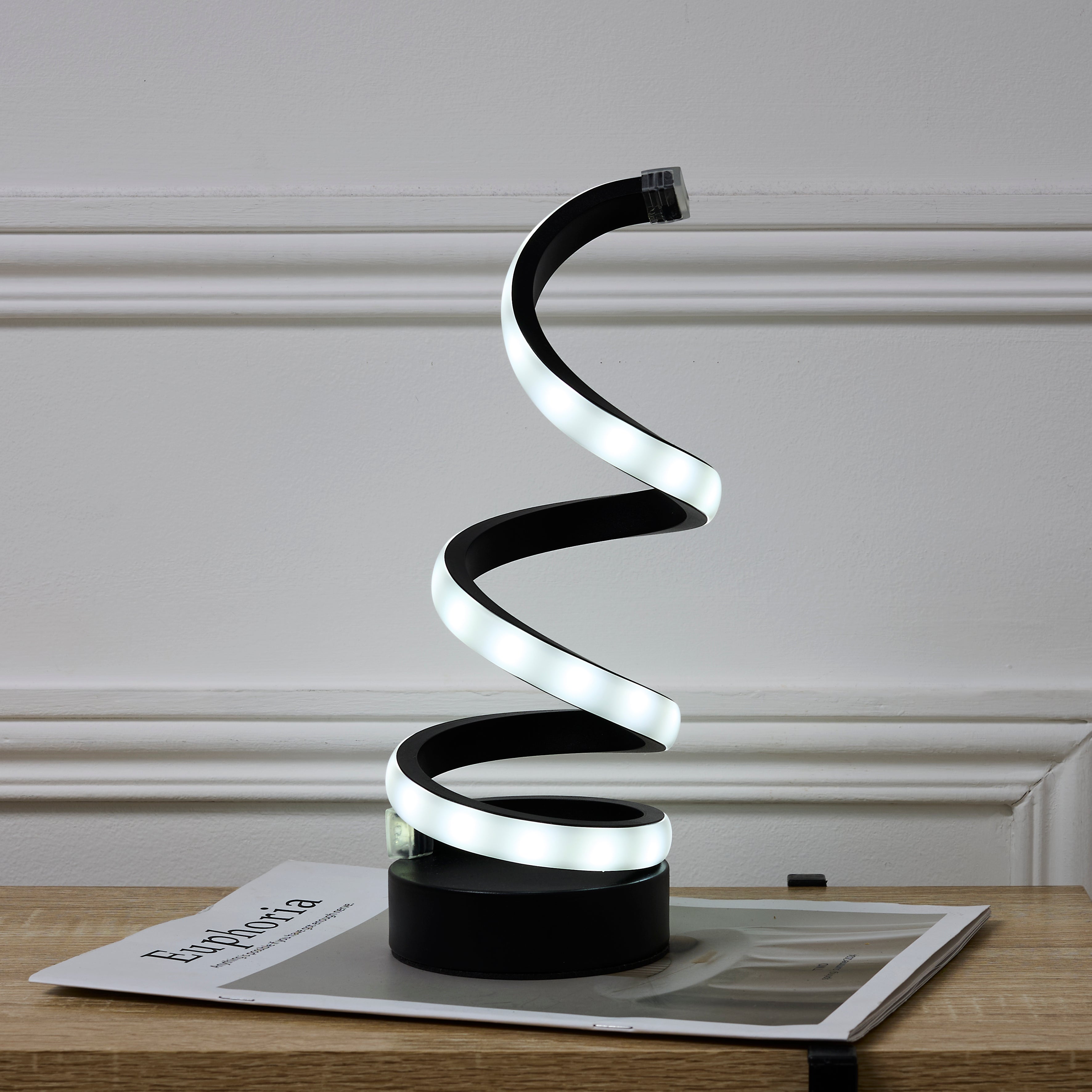 LAMPE LED SPIRALE H23CM