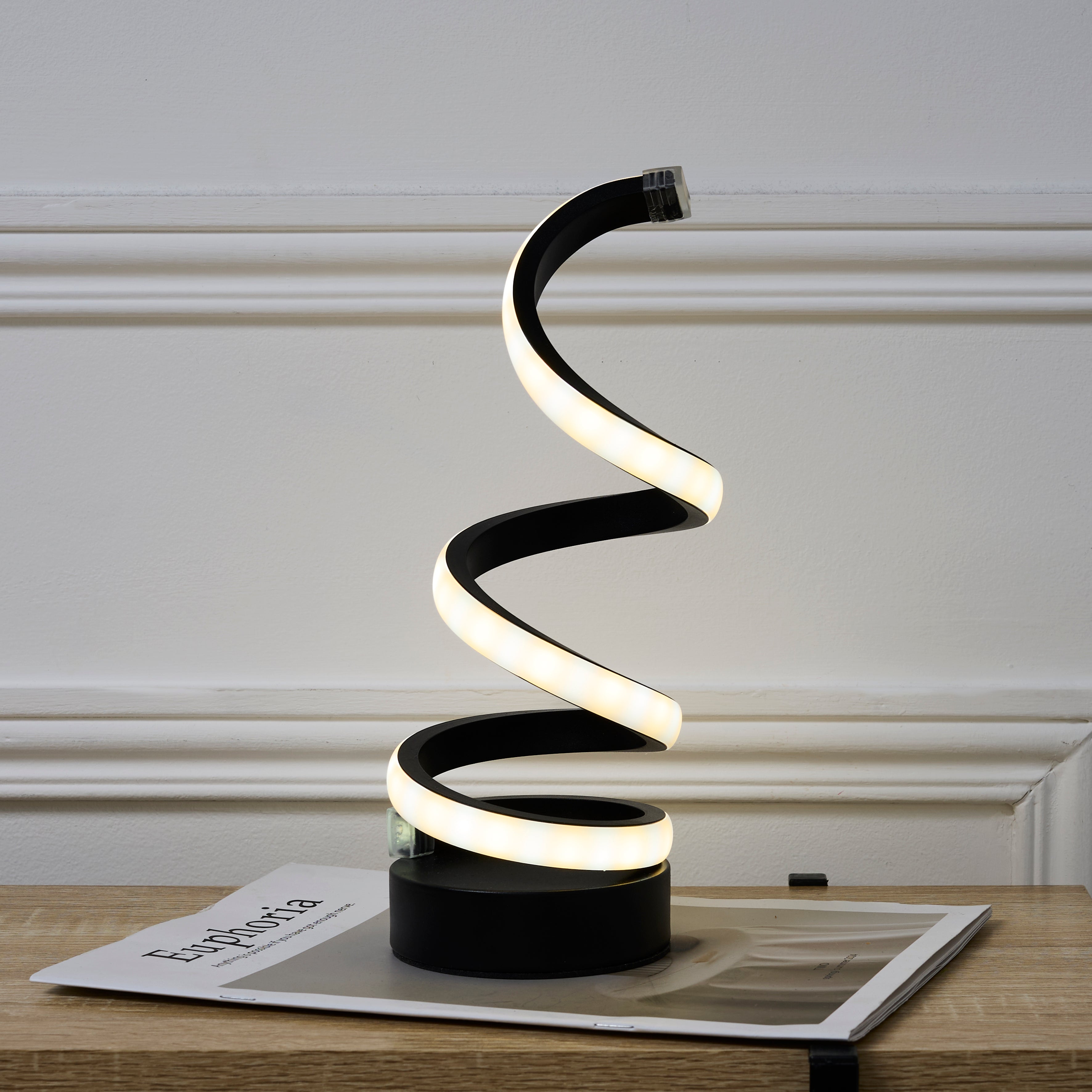 LAMPE LED SPIRALE H23CM