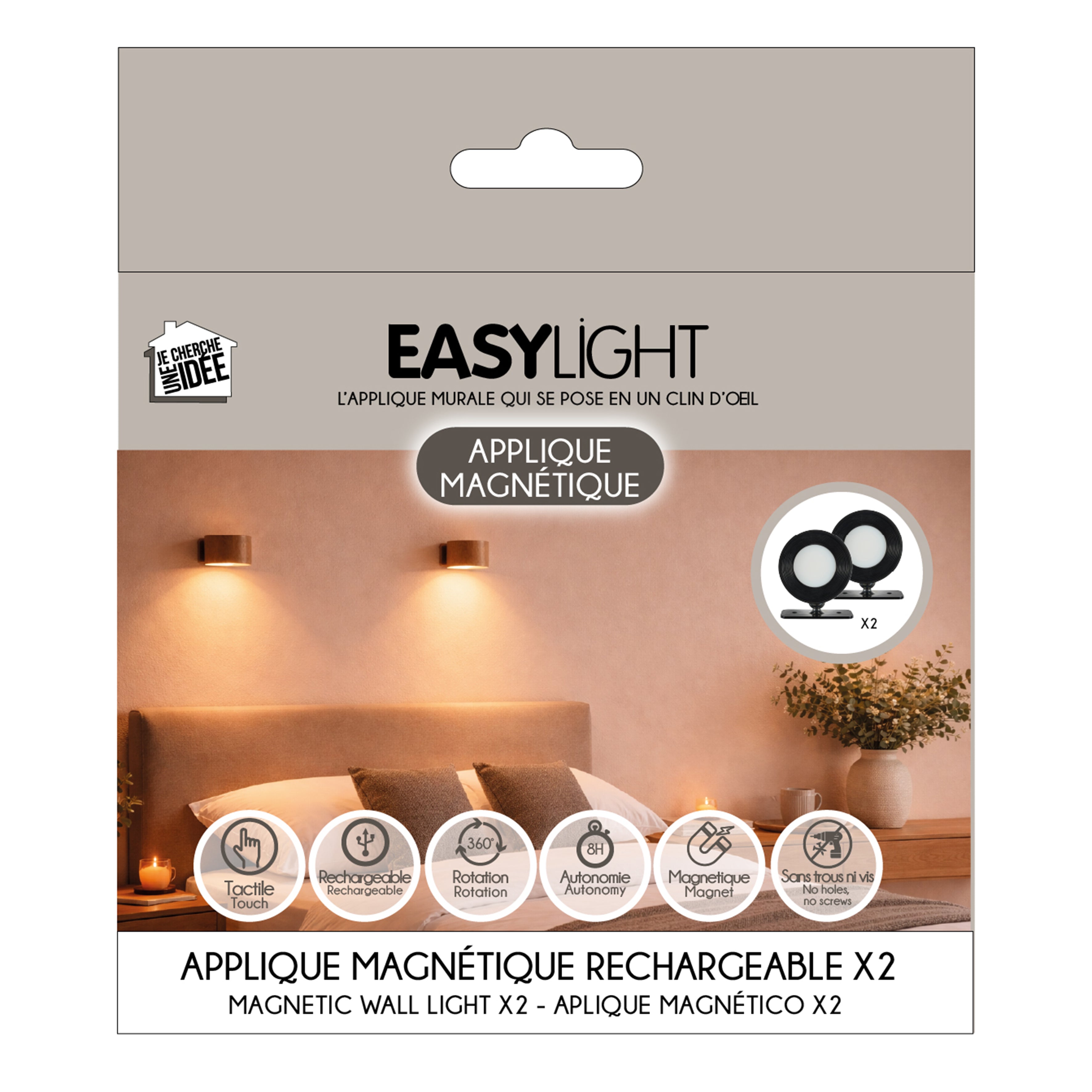 APPLIQUE MAGNETIQUE TELECO RECHARGEABLE X2