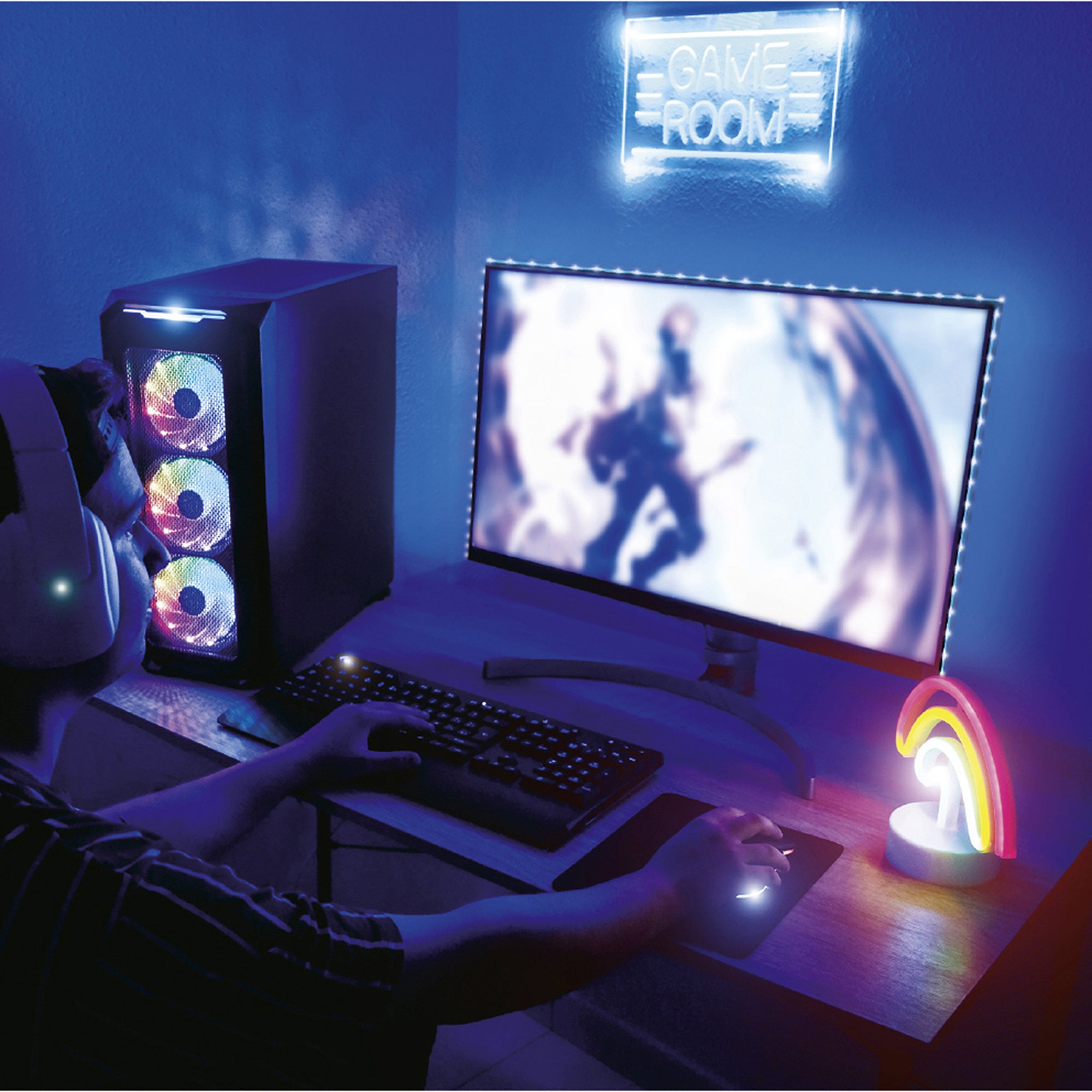 RUBAN RGB 30 LED 1M TELECOMMANDE
