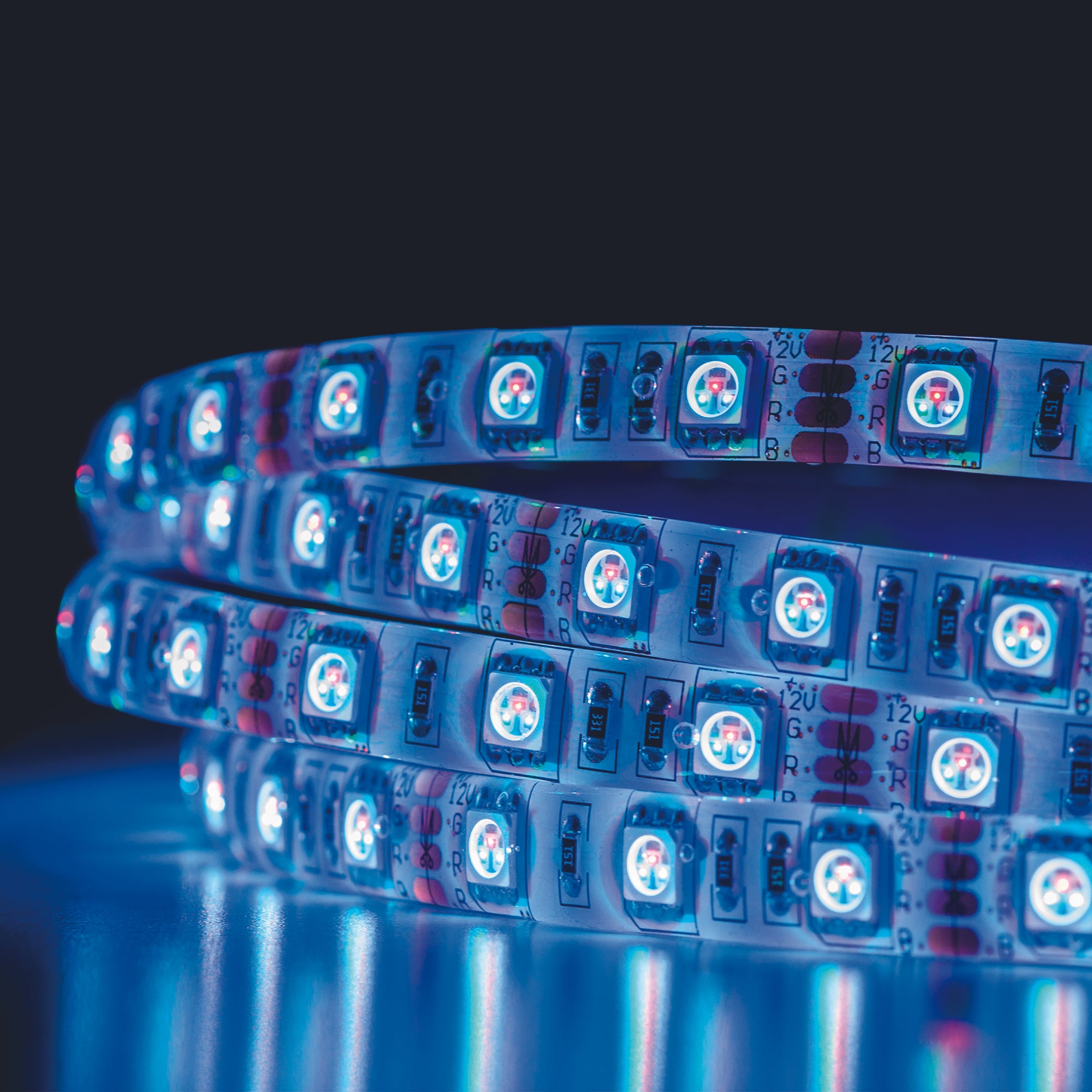 RUBAN RGB 30 LED 1M TELECOMMANDE