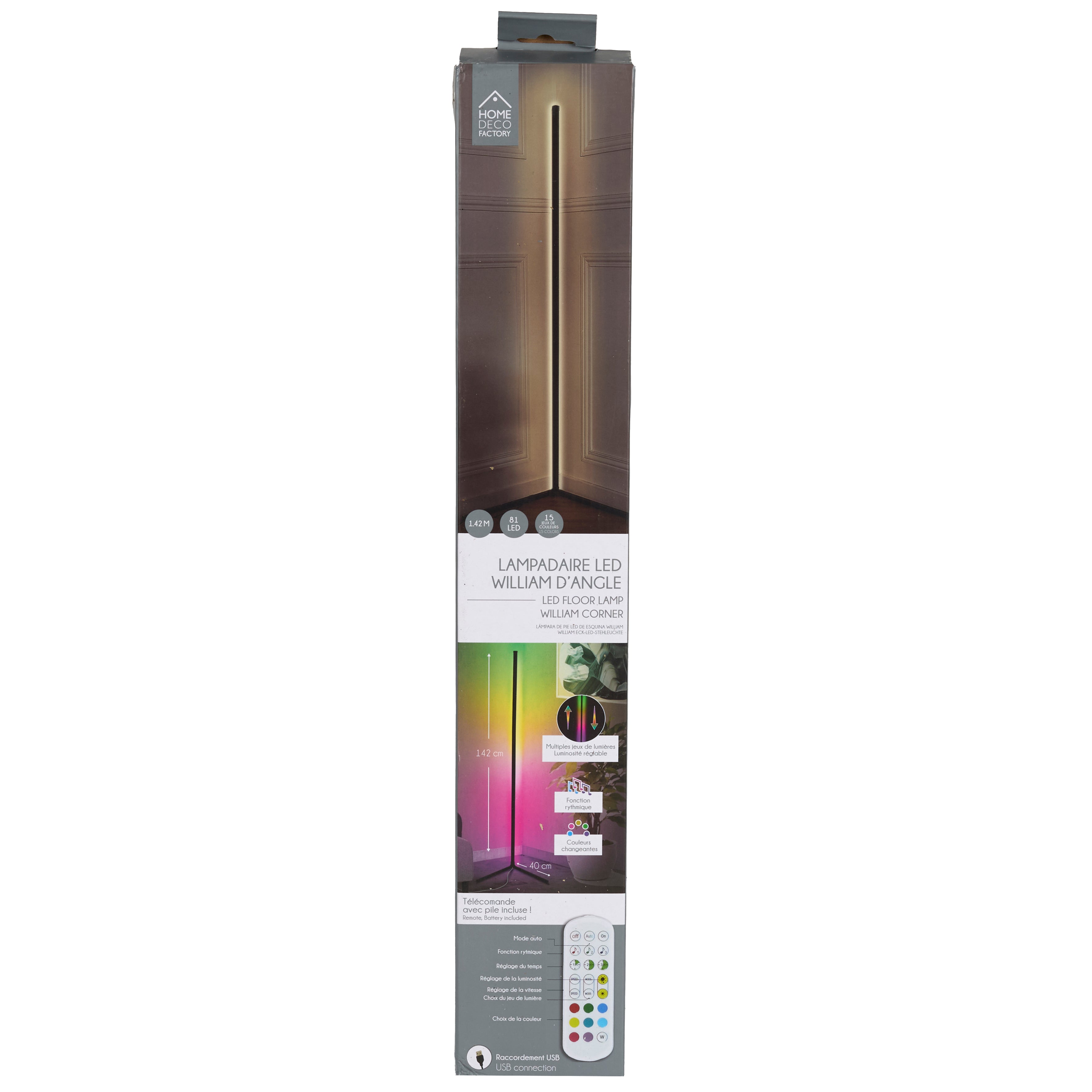 LAMPE TUBE LED ANGLE 140CM