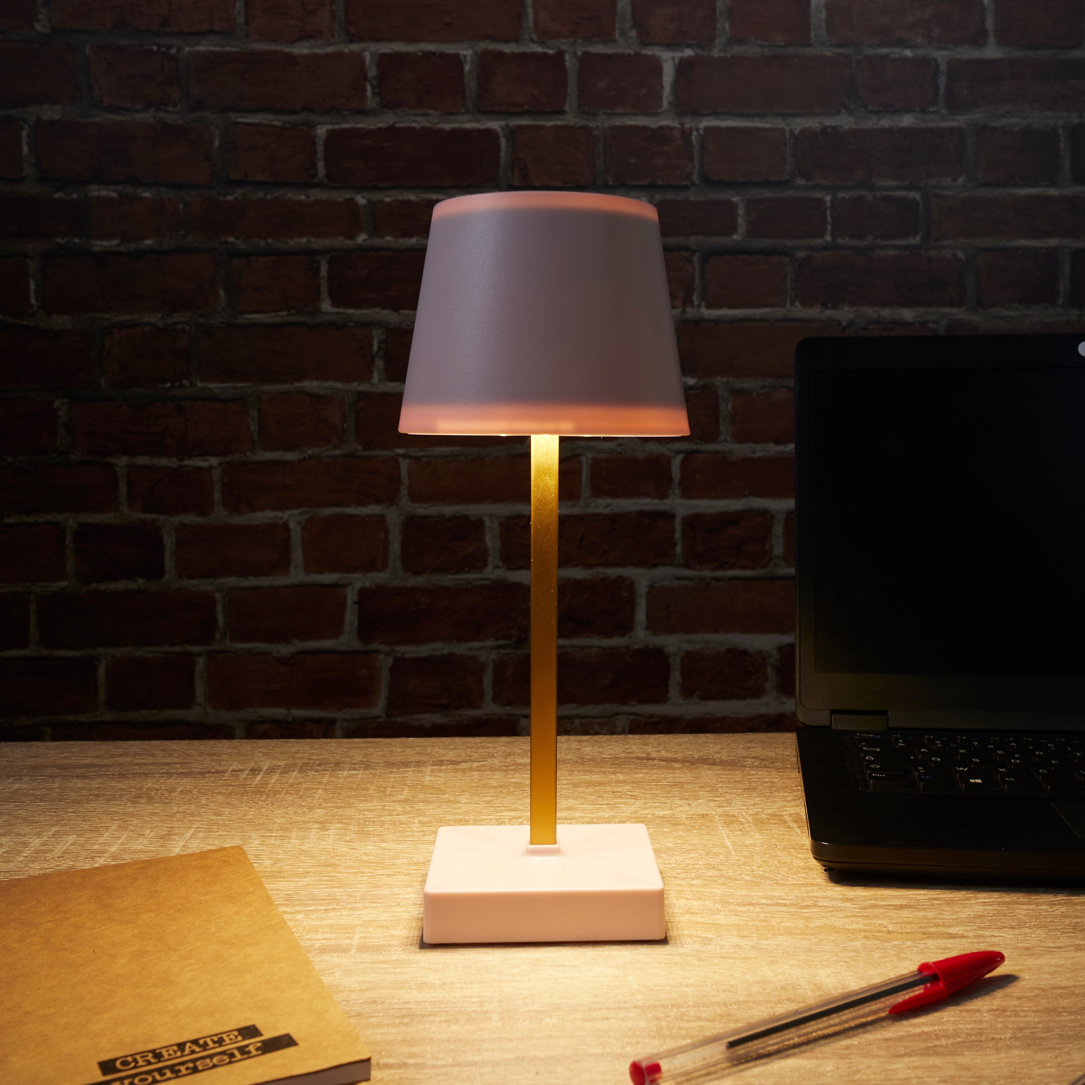 LAMPE LED DE TABLE TACTILE ROSE