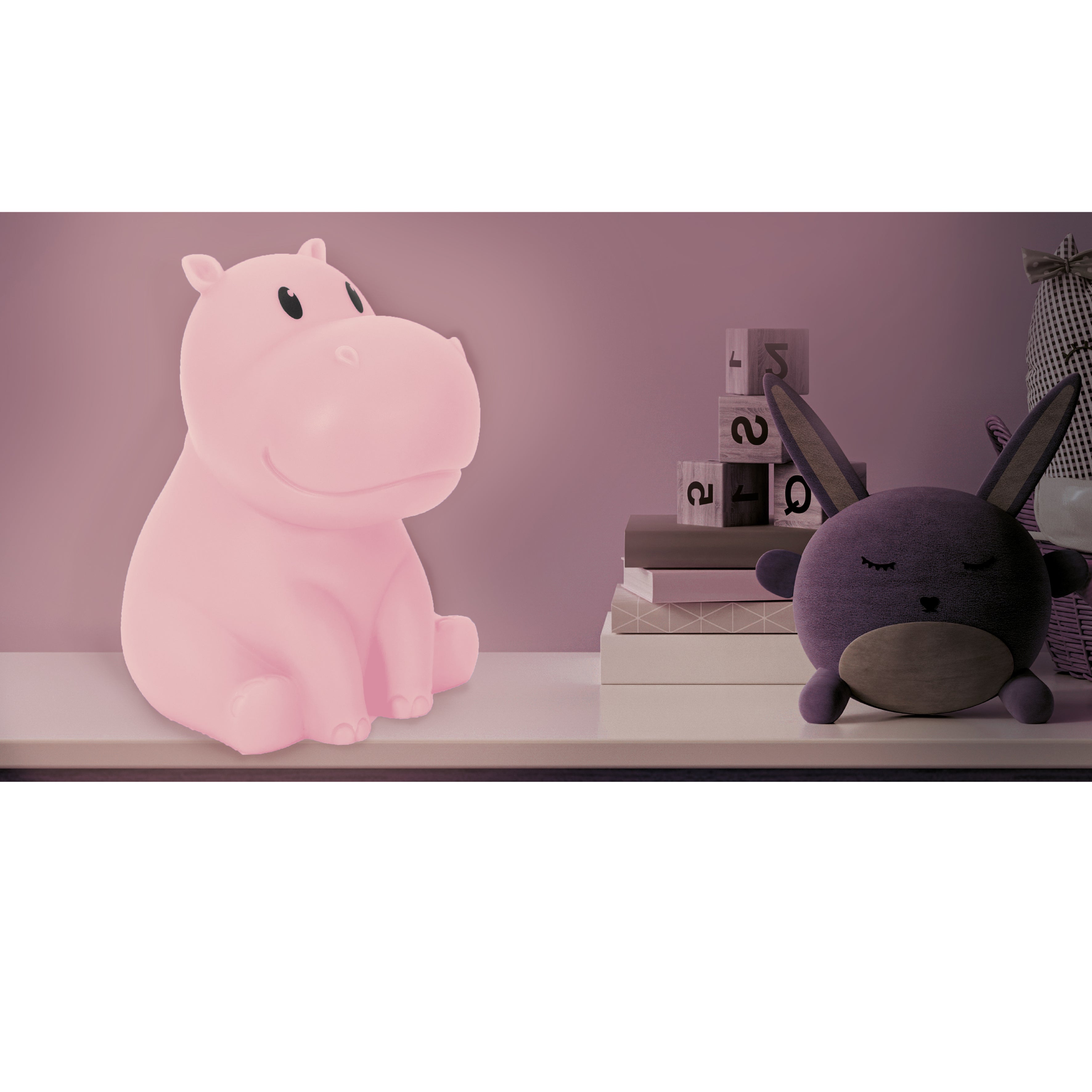 LAMPE VEILLEUSE HIPPOPOTAME