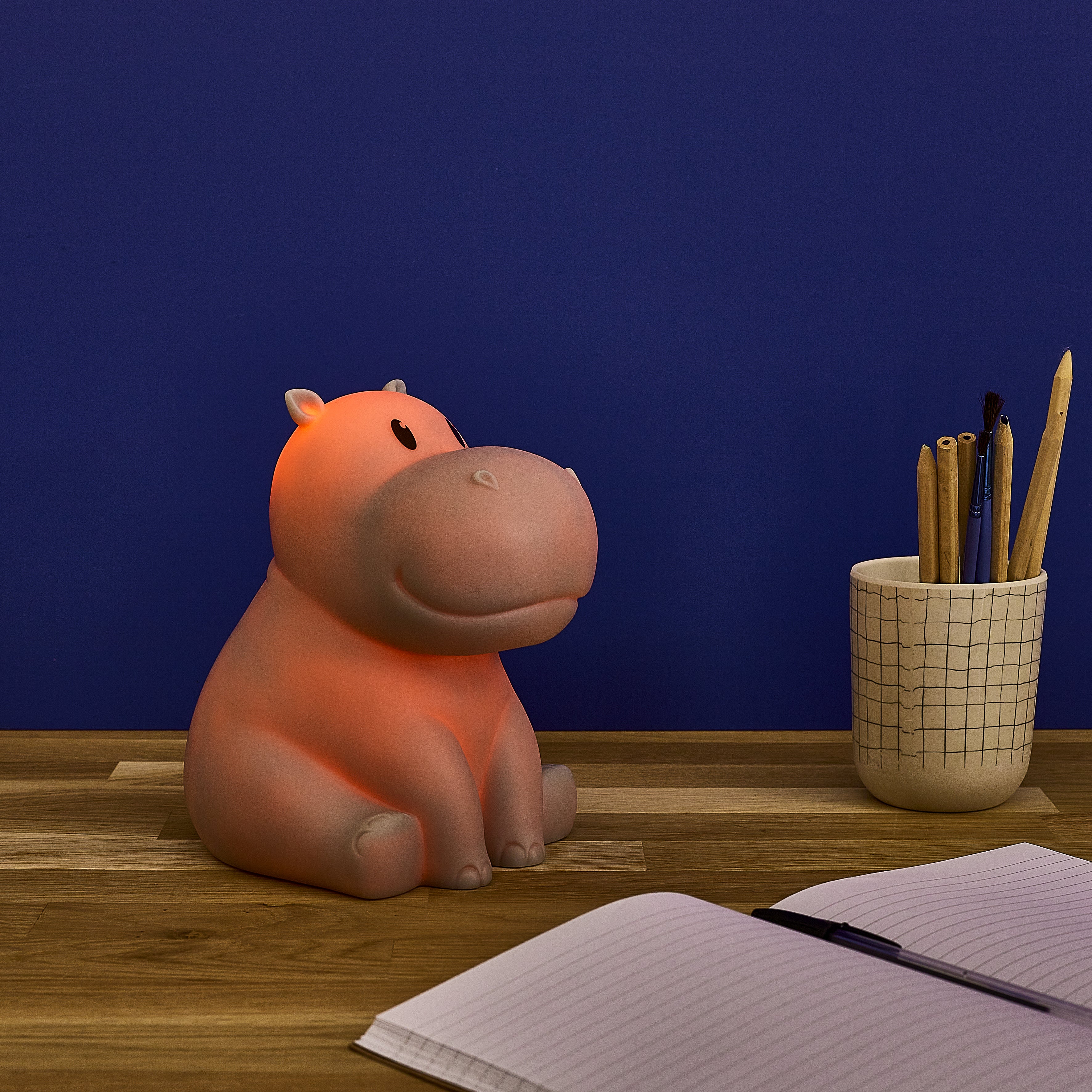 LAMPE VEILLEUSE HIPPOPOTAME