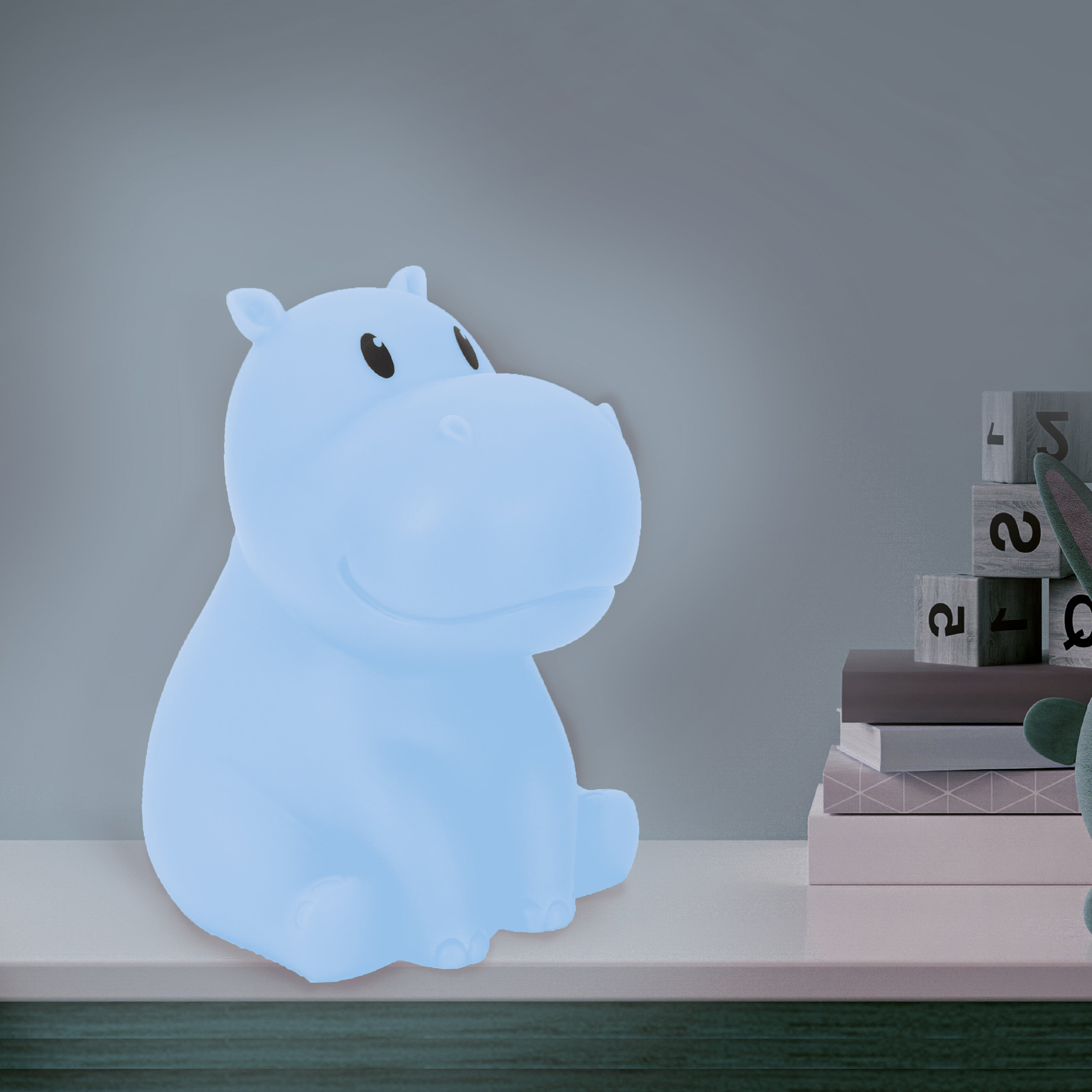 LAMPE VEILLEUSE HIPPOPOTAME