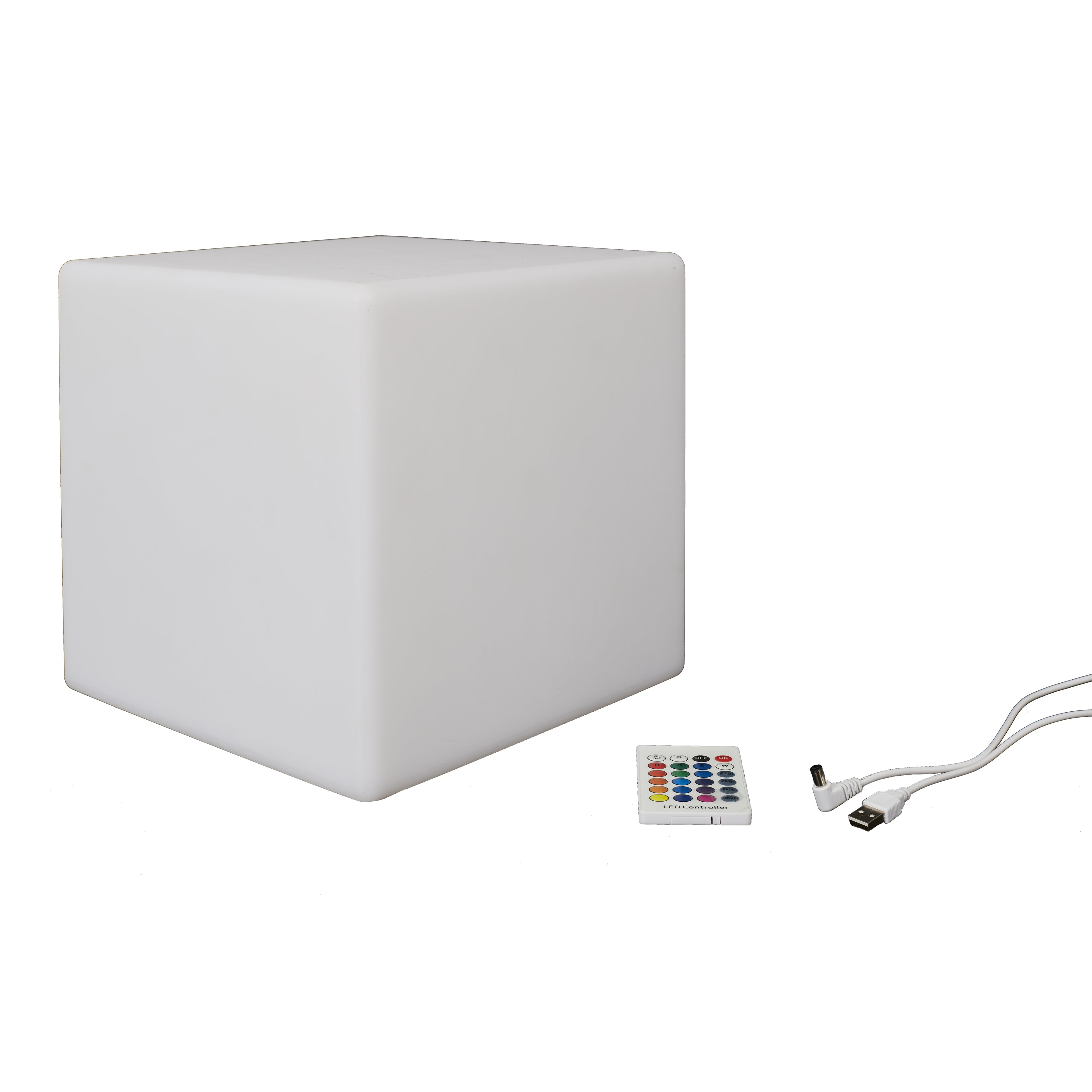 LAMPE CUBE EXTERIEUR AVEC TELECOMMANDE
