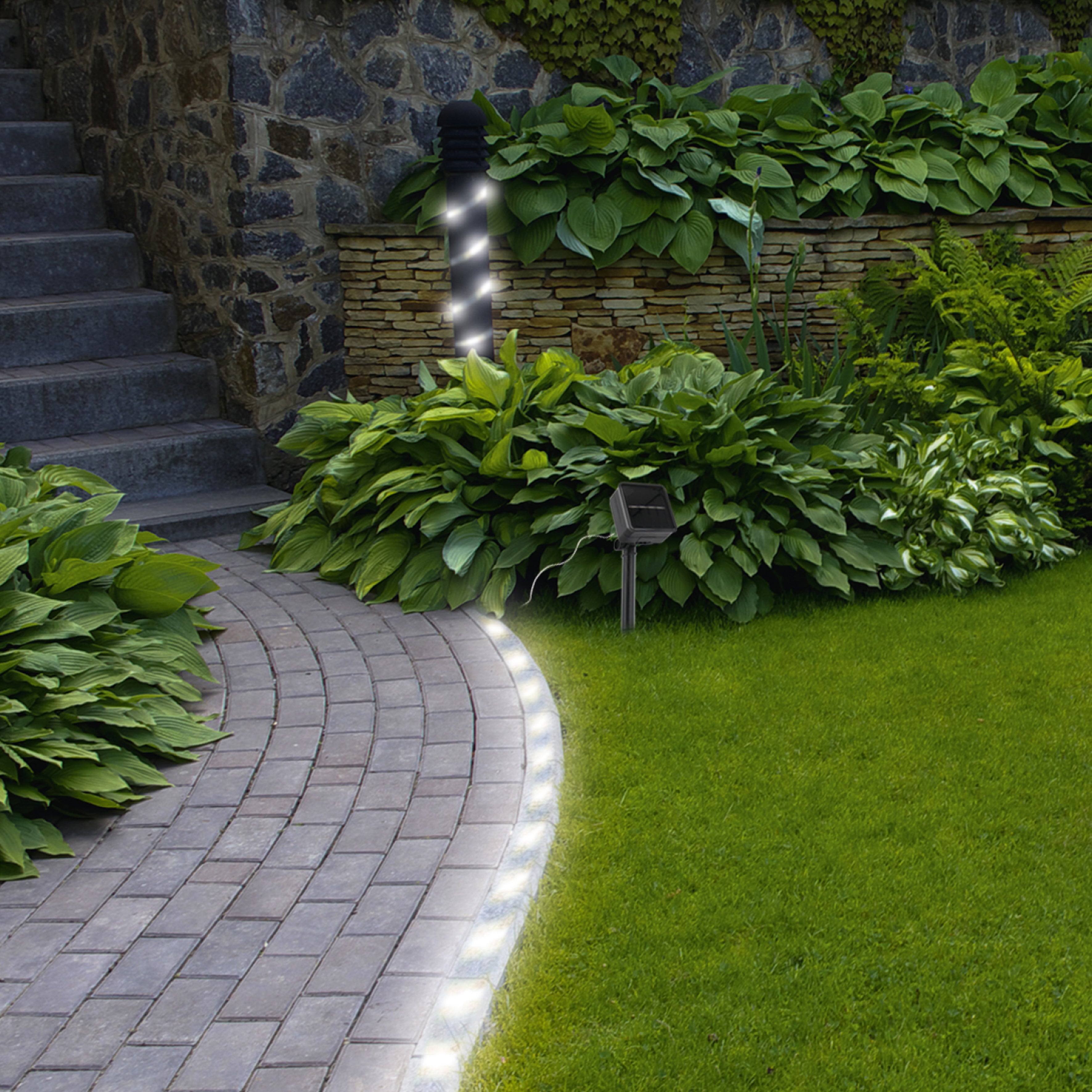GUIRLANDE LUMINEUSE SOLAIRE LED BLANCHE 3M