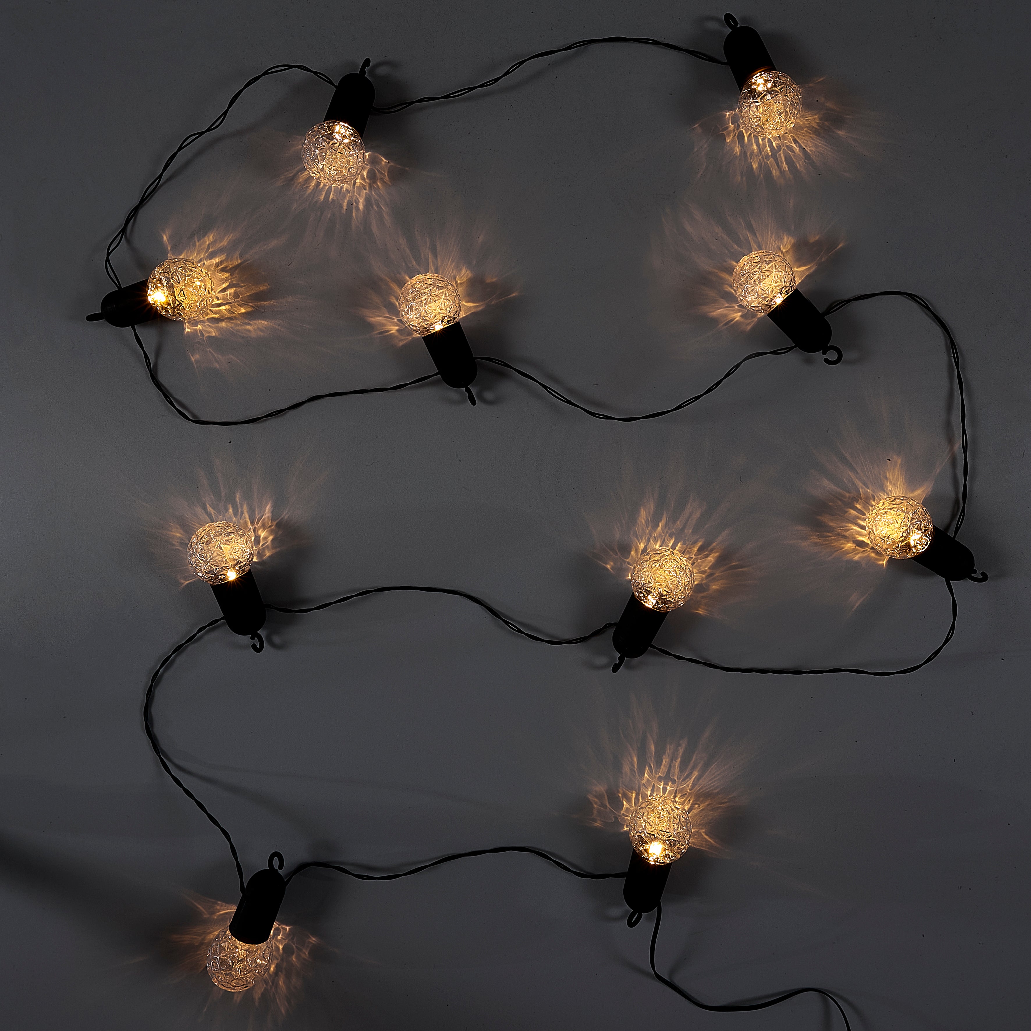 GUIRLANDE AMPOULES TRANSPARENTES 10LED