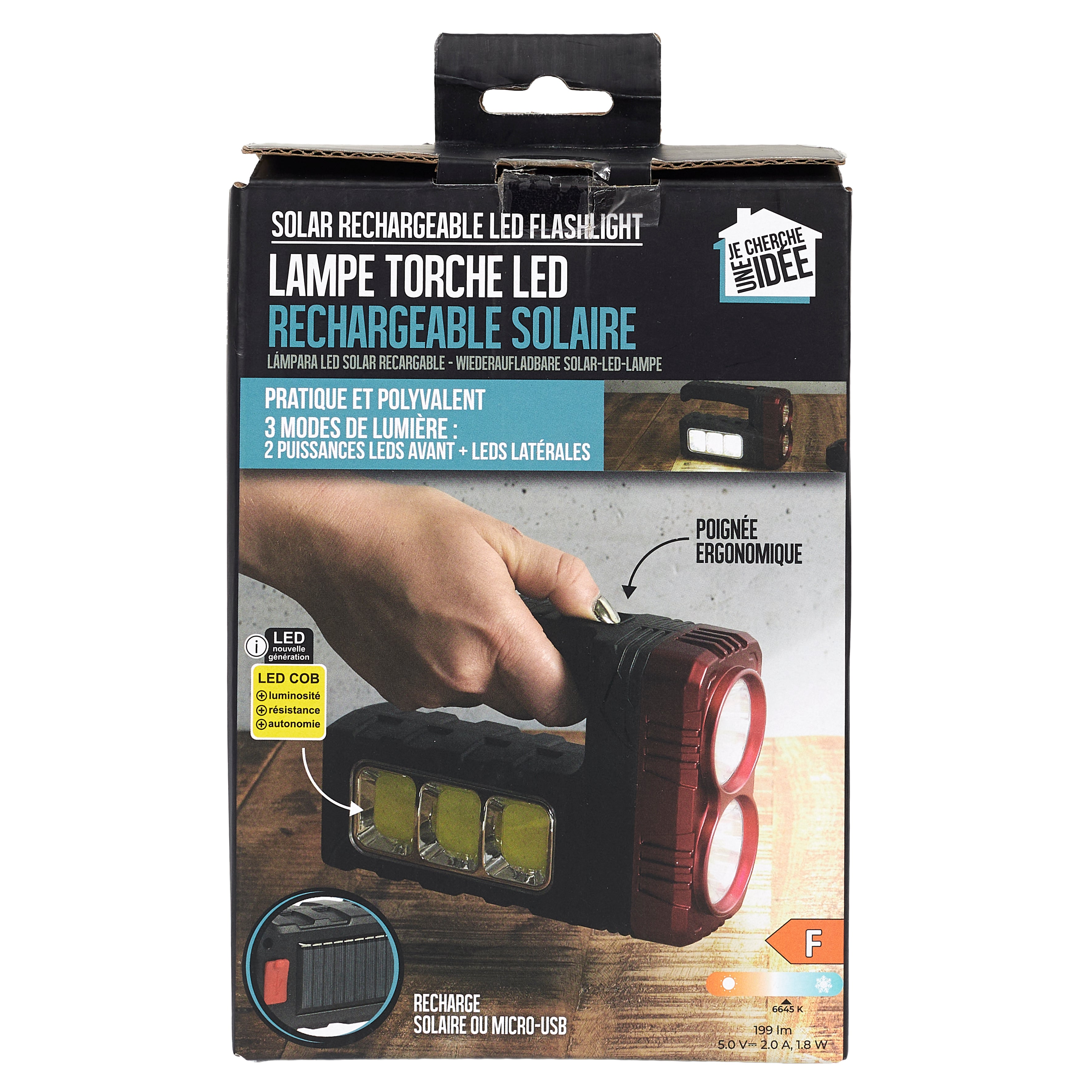 LUMINAIRE COB UTILITAIRE SOLAIRE