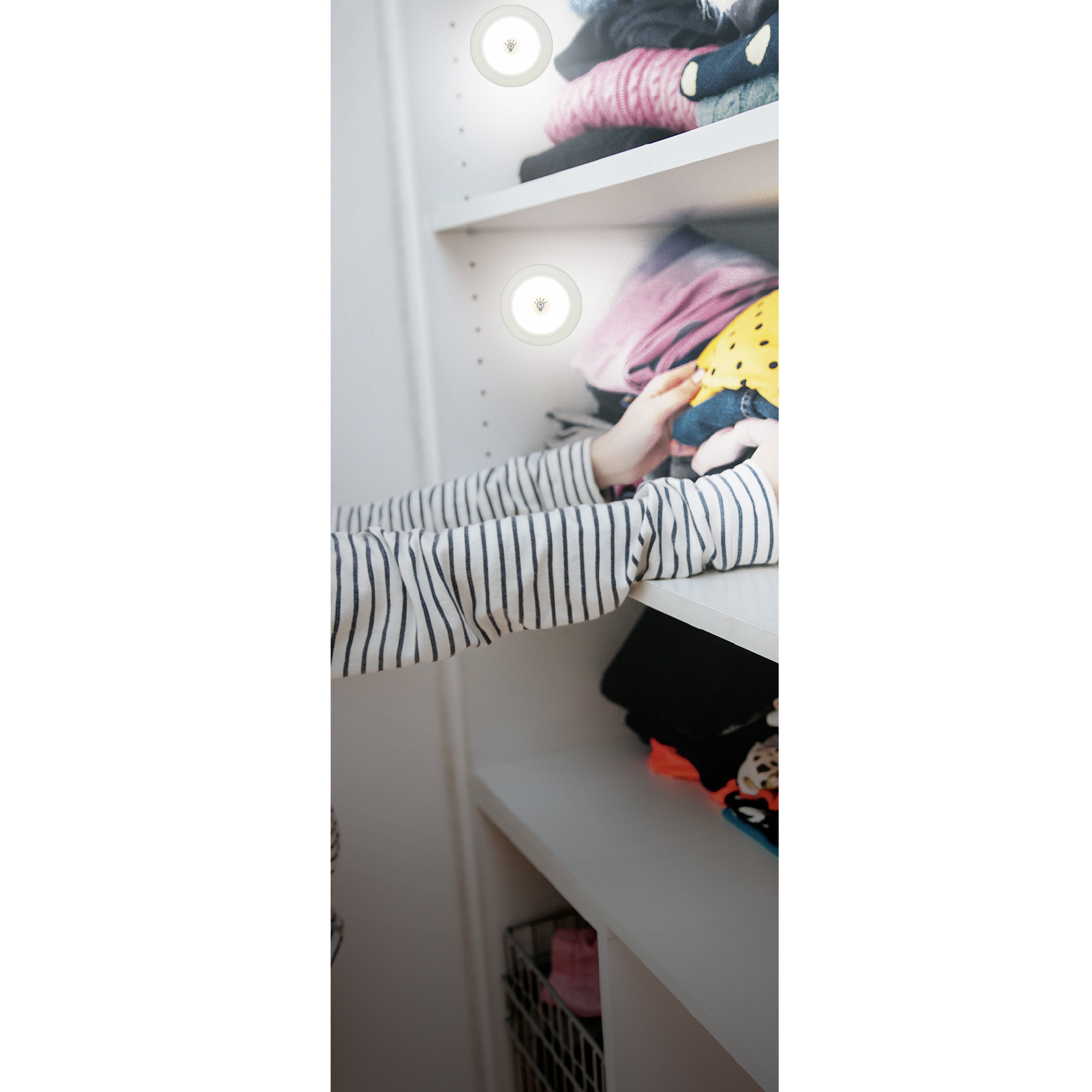 LAMPE COB A PRESSION X4 AVEC TELECOMMANDE A1