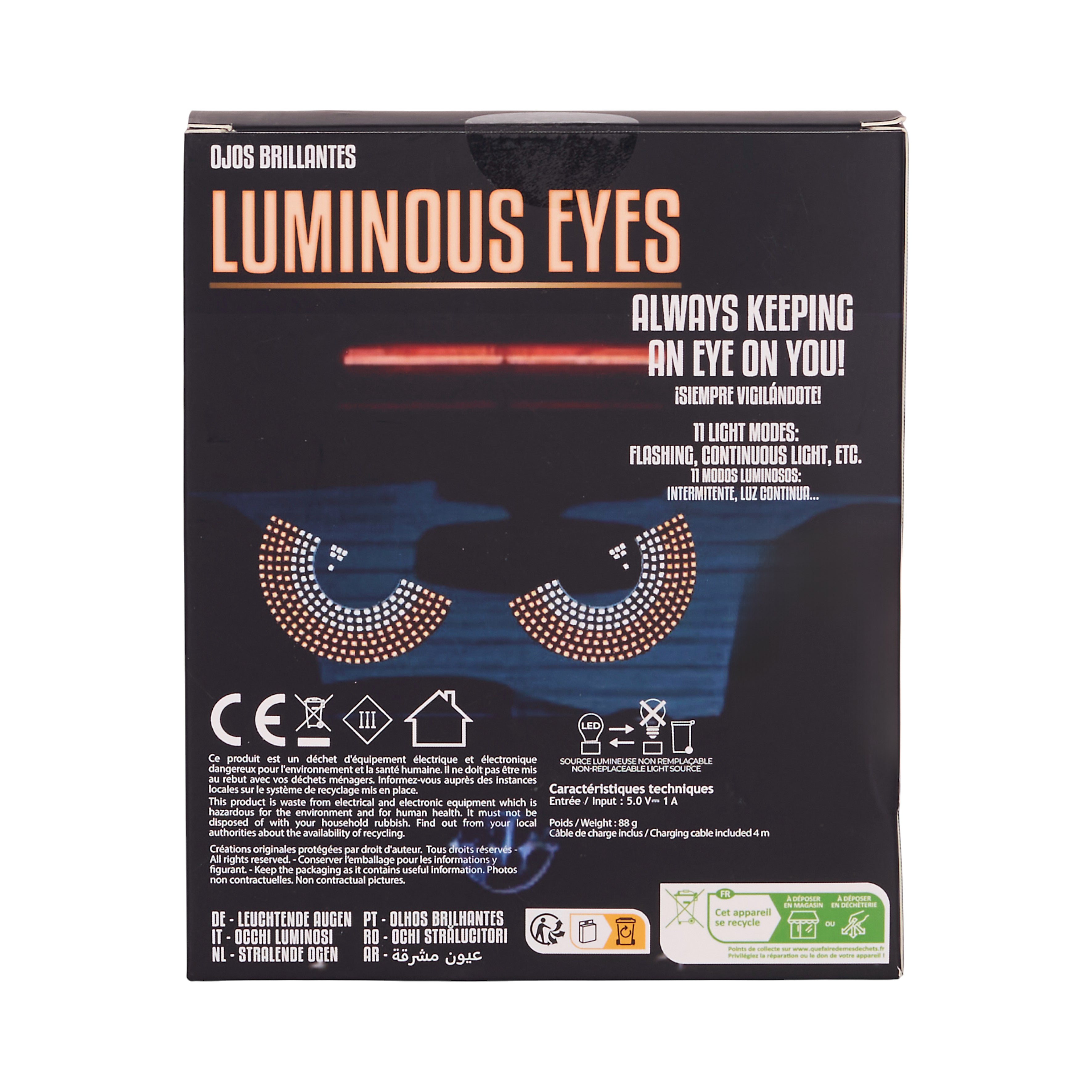 YEUX LUMINEUX POUR VOITURE USB