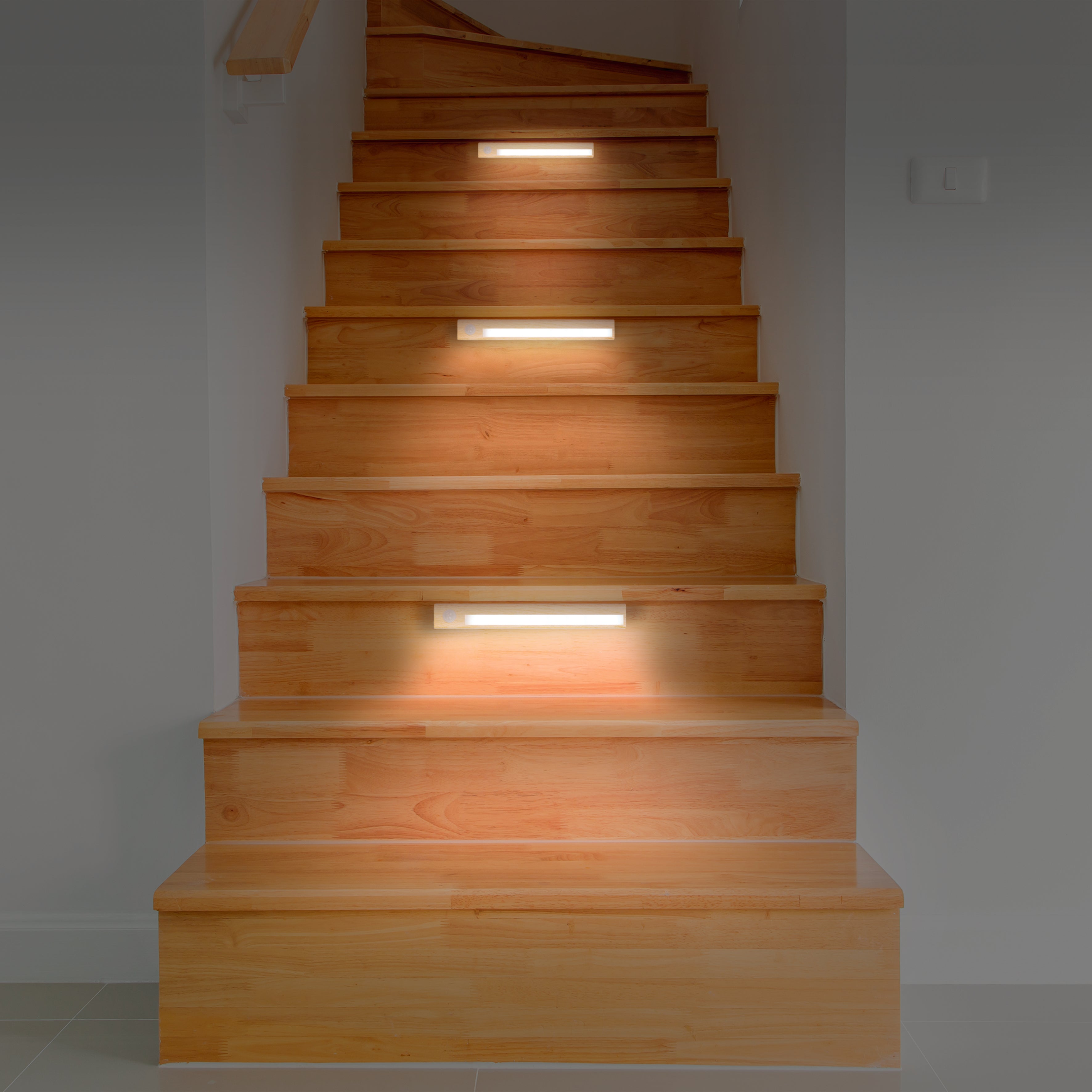 LAMPE EFFET BOIS DETECTEUR MOUVEMENT A PILES
