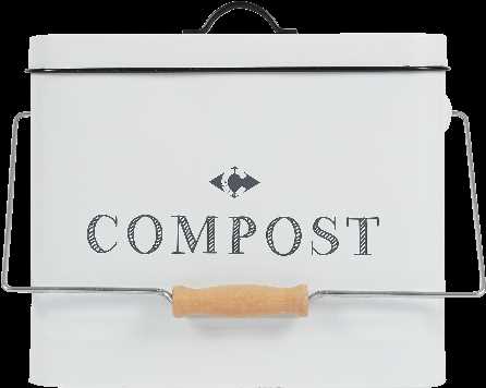 POUBELLE A COMPOST METAL 10L
