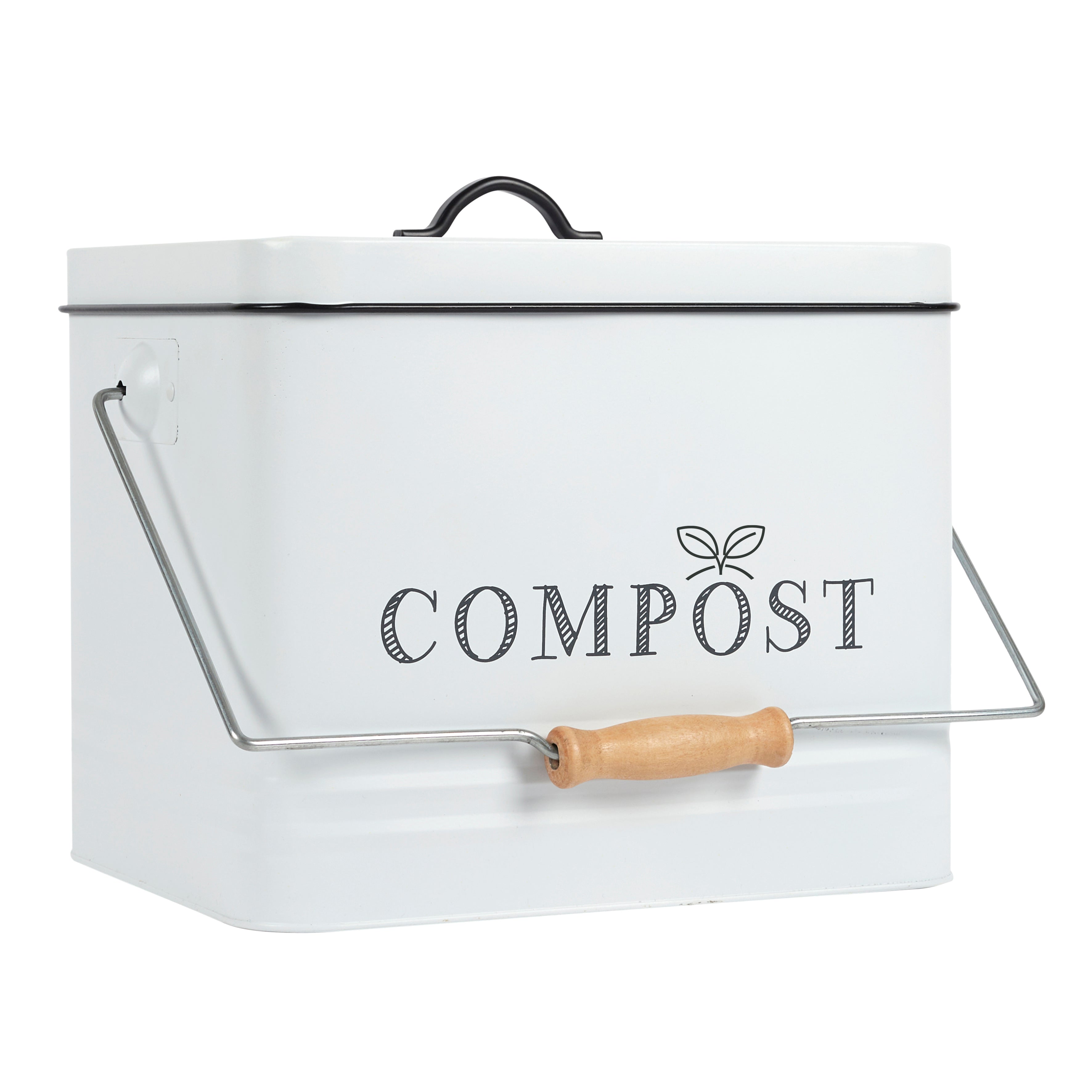 POUBELLE A COMPOST METAL 10L