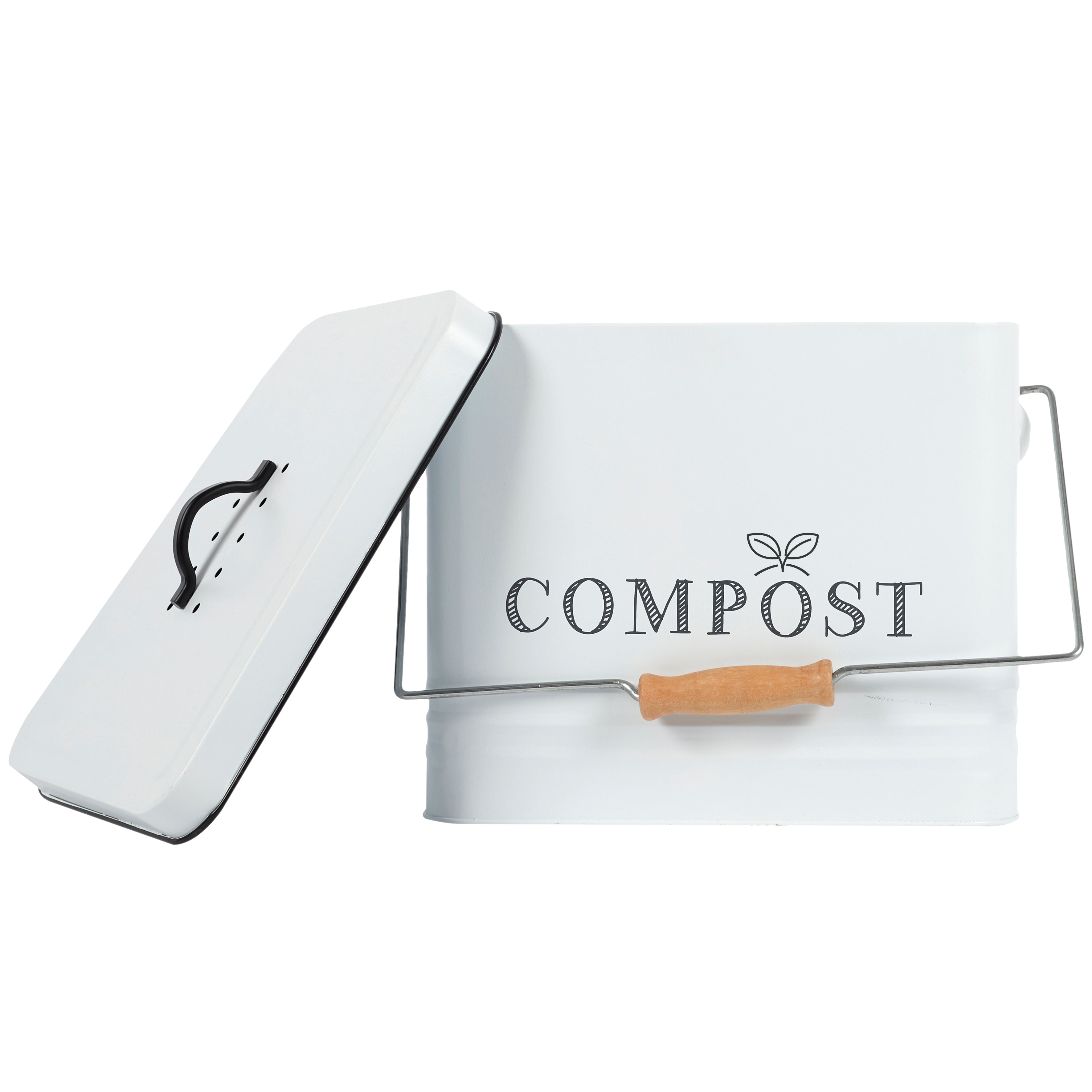 POUBELLE A COMPOST METAL 10L