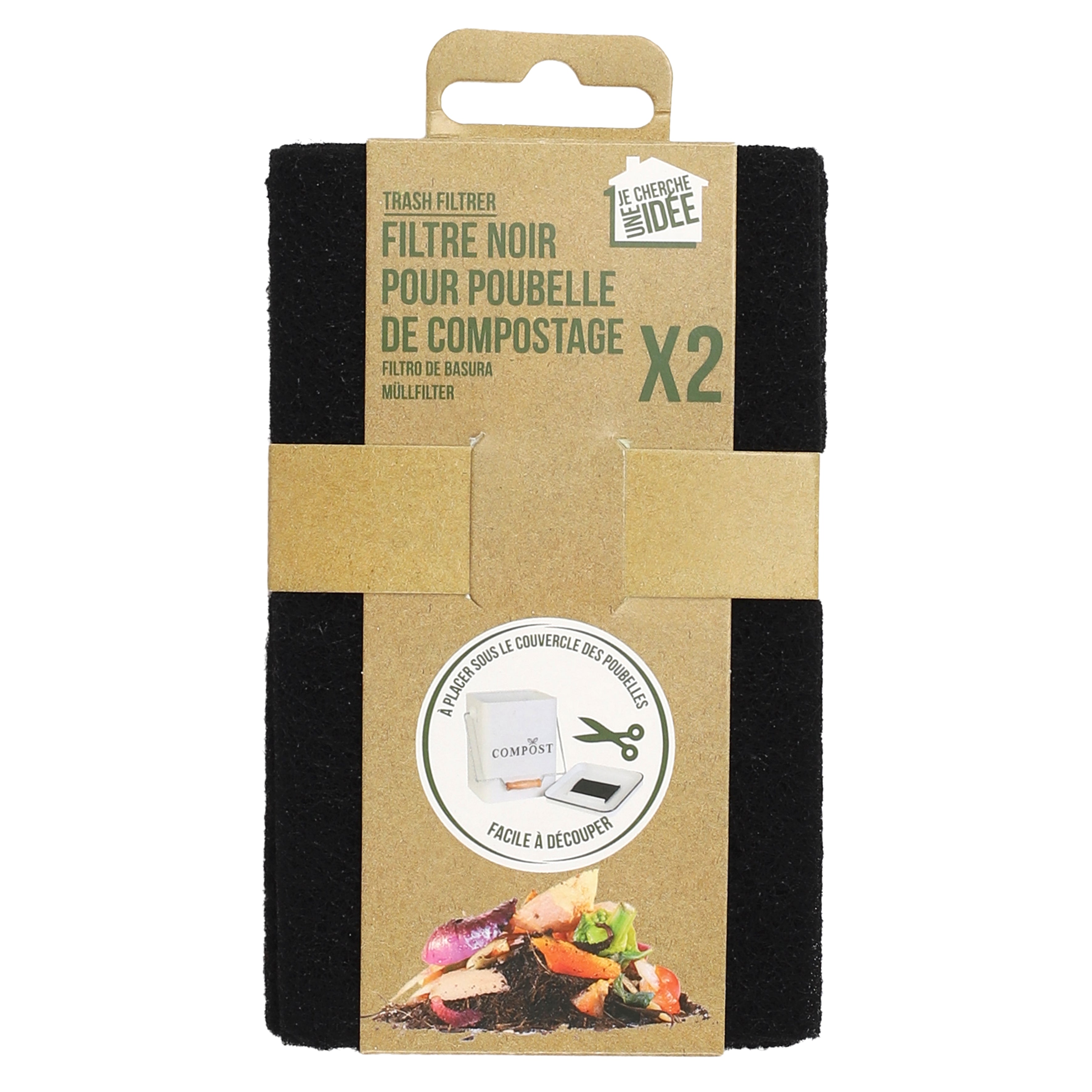 FILTRE POUR POUBELLE A COMPOST X2