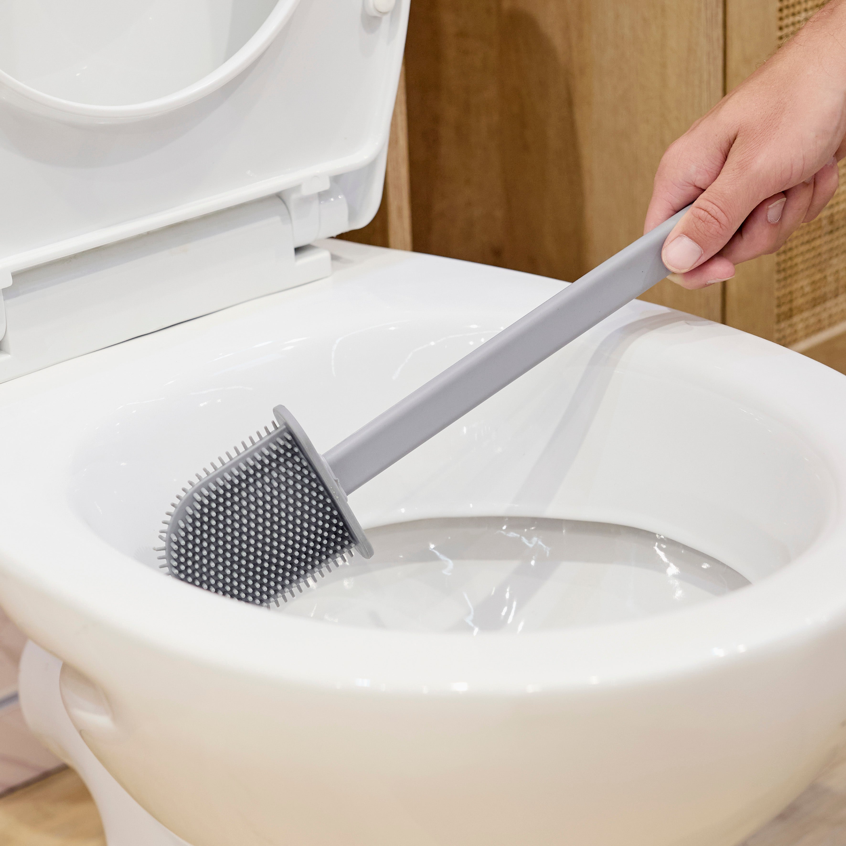 BROSSE WC SILICONE SLIM AVEC CROCHET
