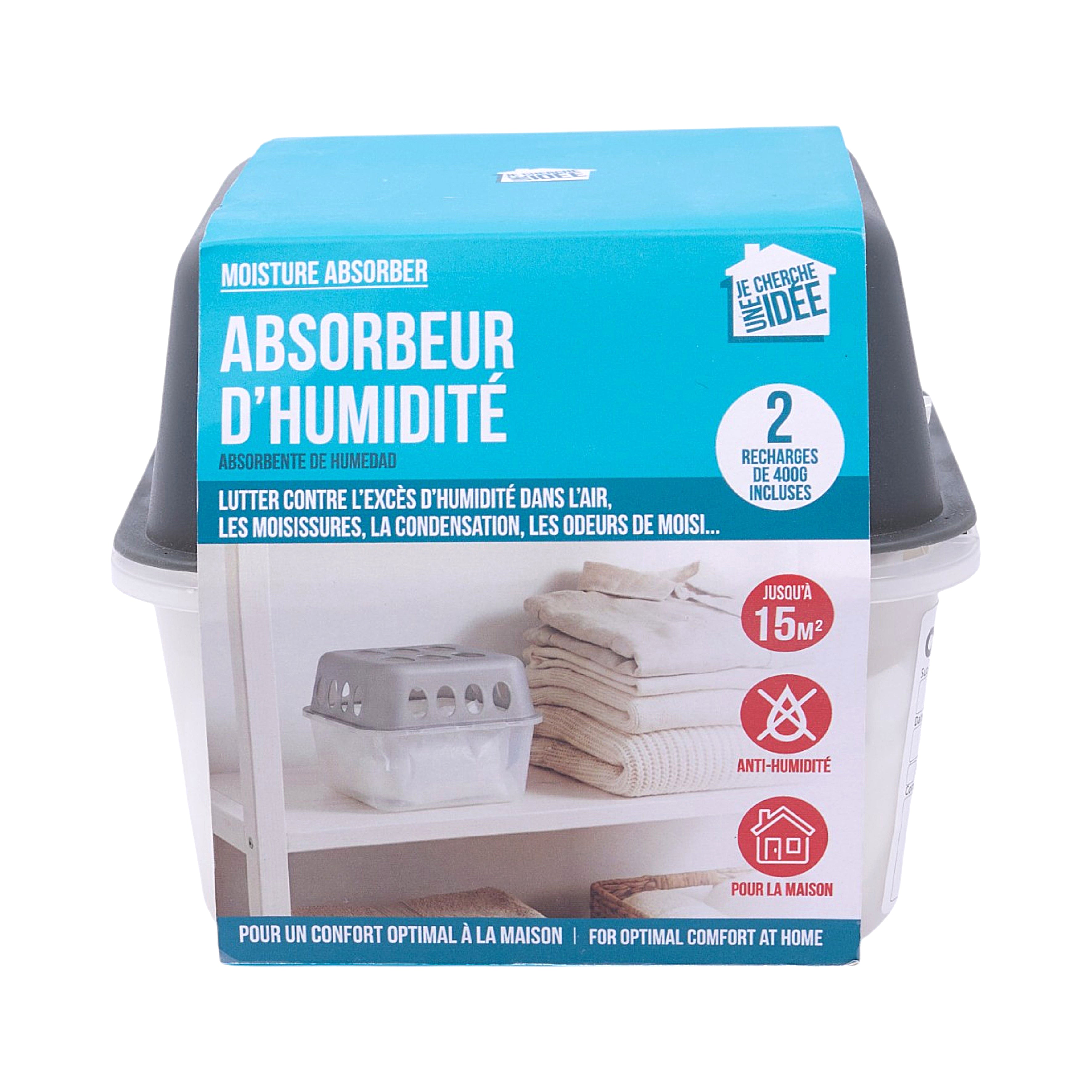 DESHUMIDIFICATEUR ET RECHARGES 400G X2