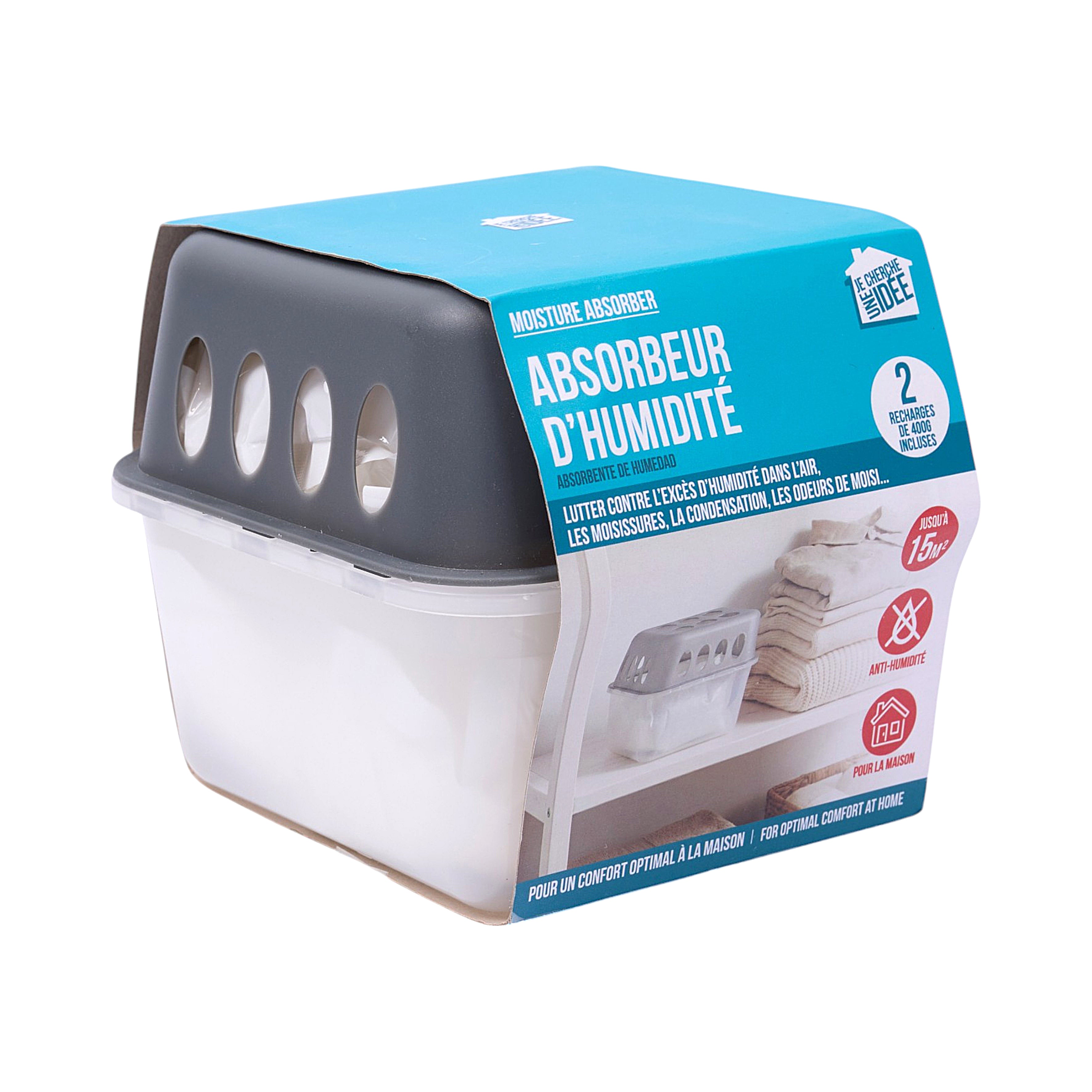 DESHUMIDIFICATEUR ET RECHARGES 400G X2