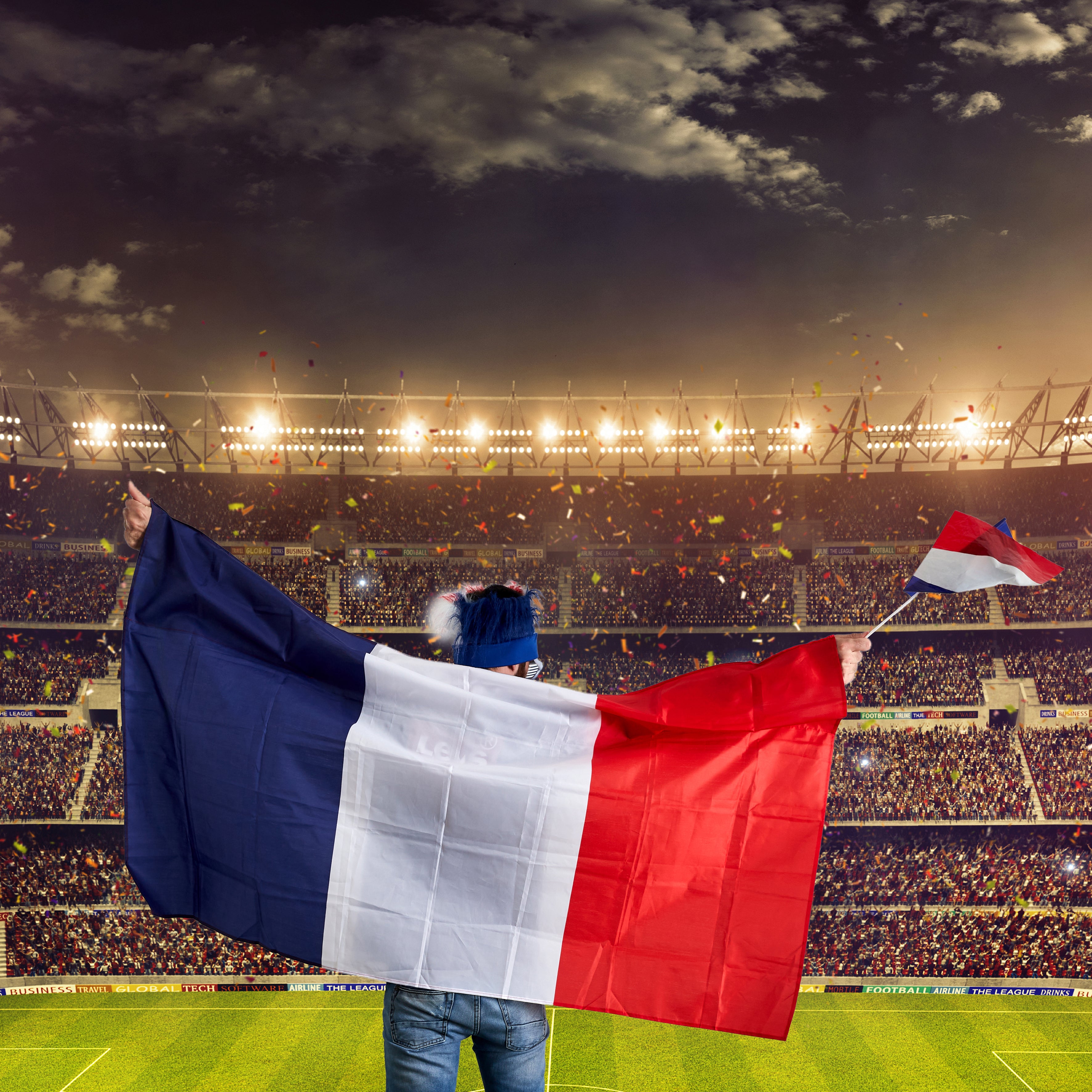 DRAPEAU FRANCAIS CAPE 90X150CM