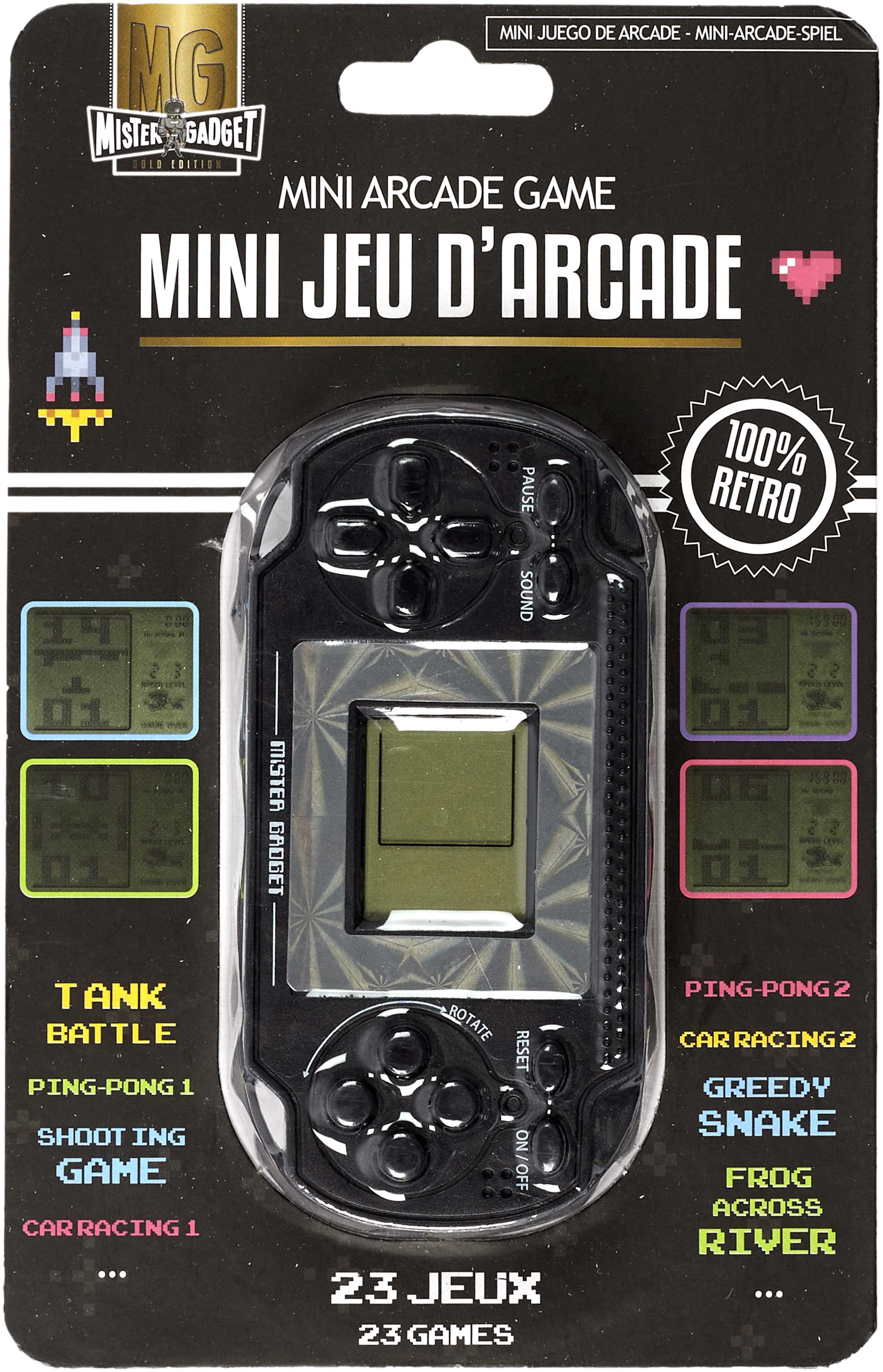 CONSOLE MINI ARCADE 23 JEUX CLASSIQUES RETRO