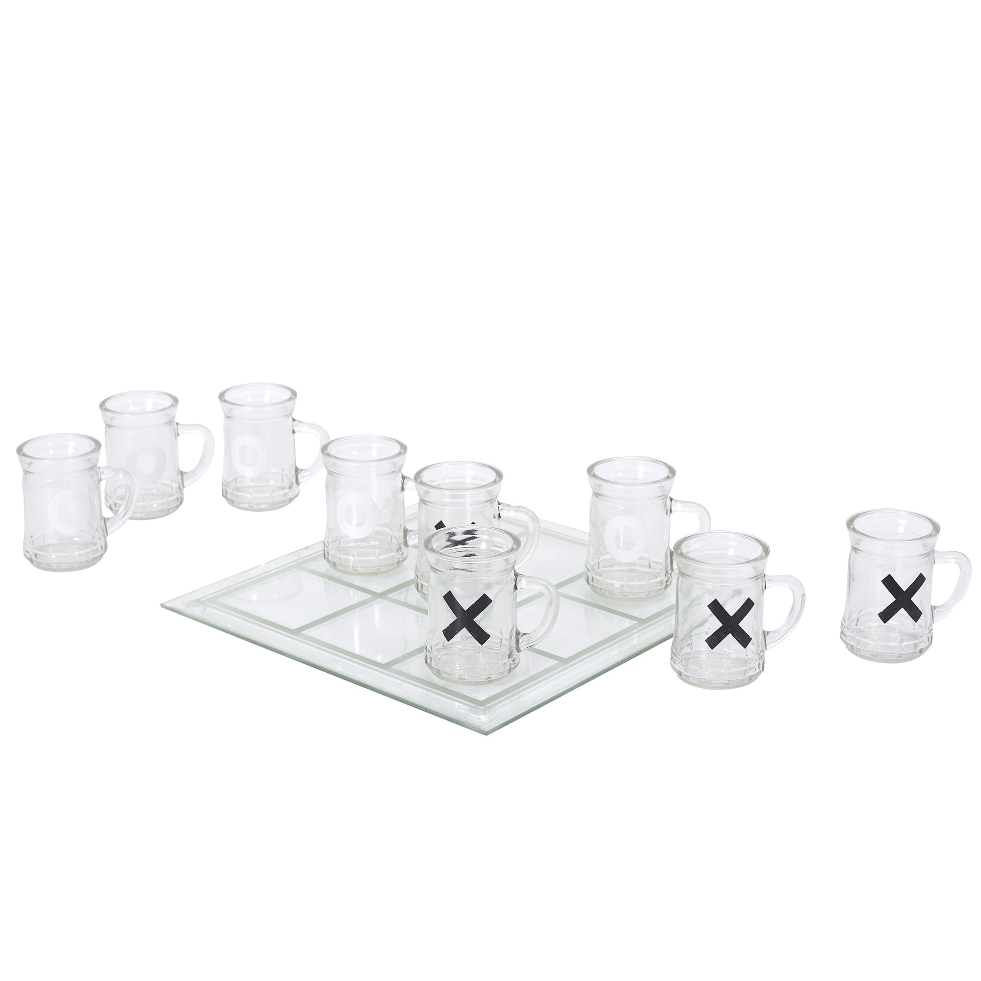 JEU A BOIRE TIC TAC TOE EN VERRE CHOPE X9