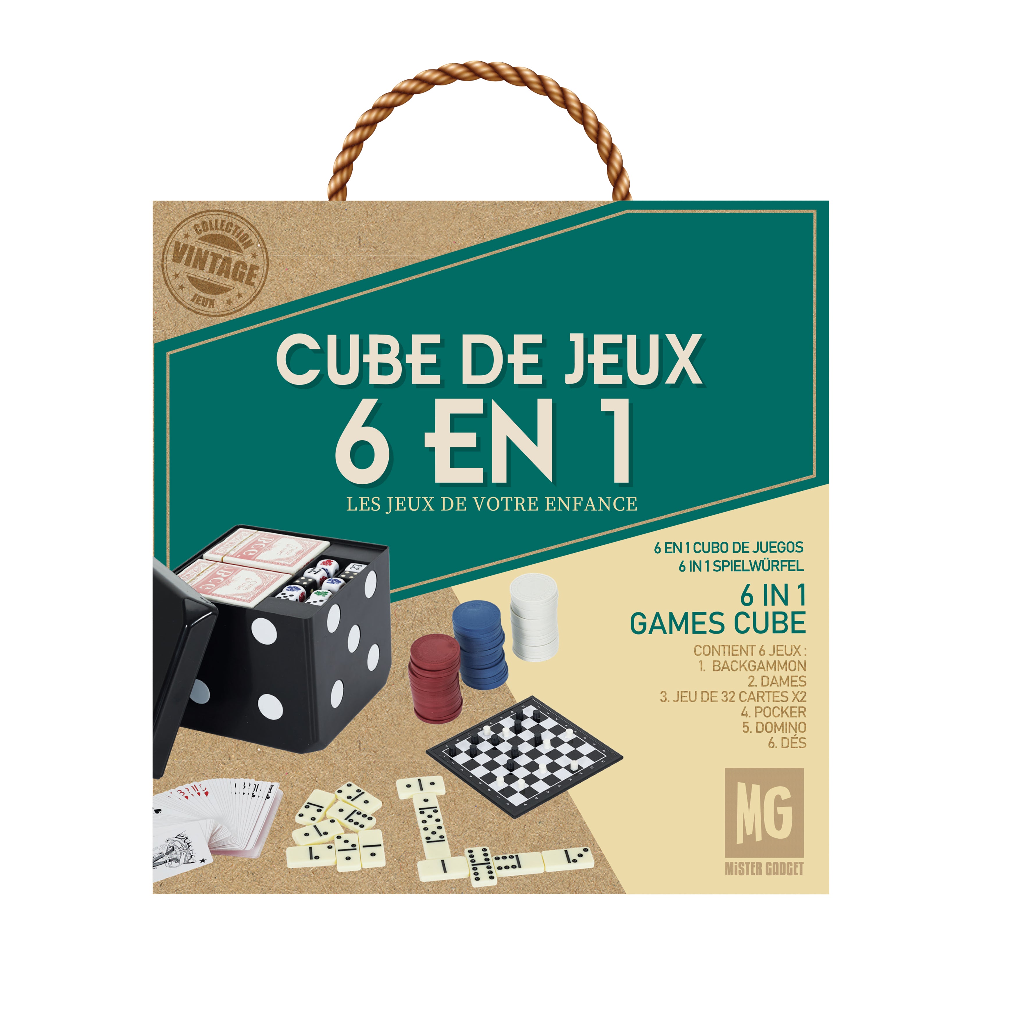 CUBE DE JEUX 6 EN 1