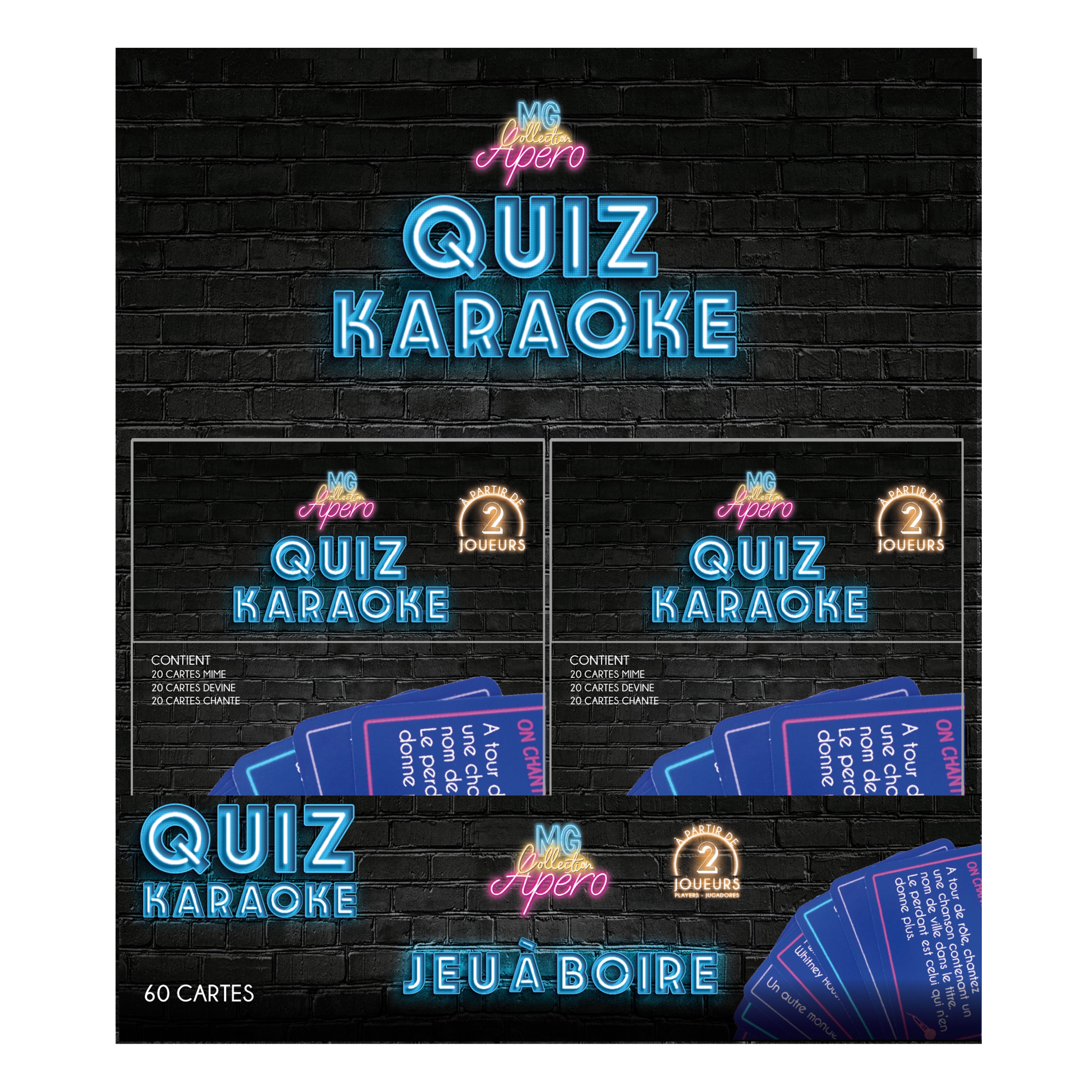 JEU DE CARTES THEME KARAOKE X60