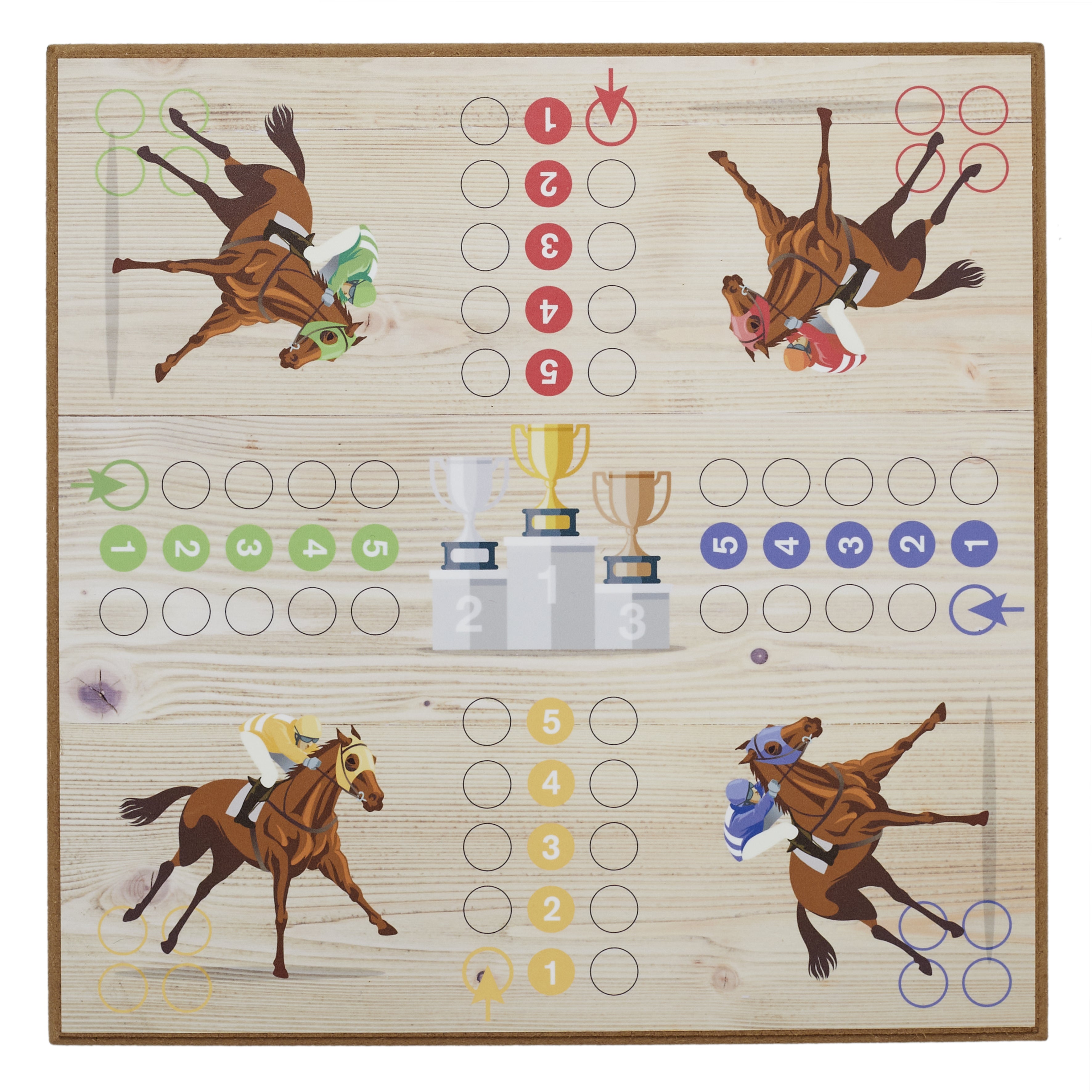 JEU DES PETITS CHEVAUX EN BOIS