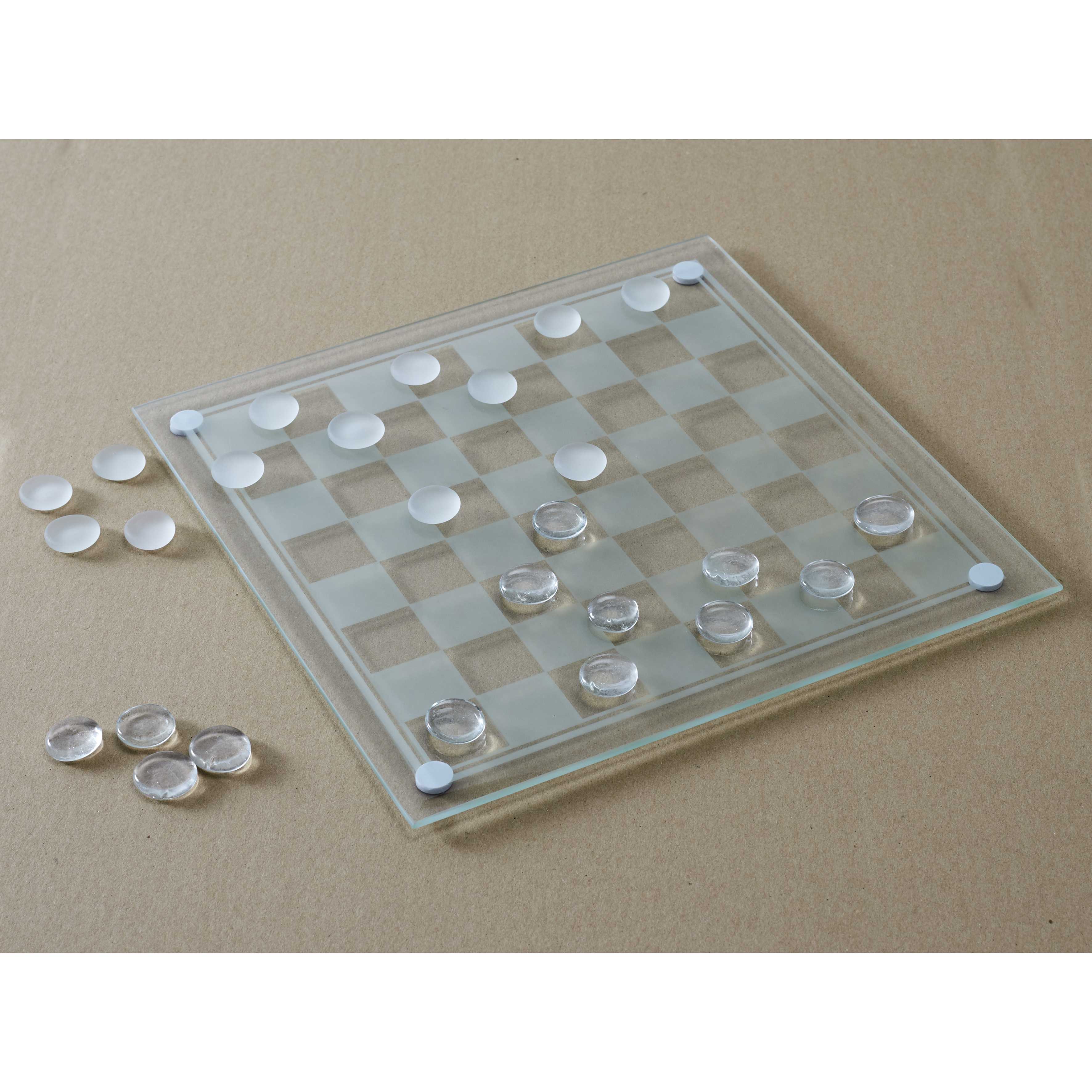 JEU DE DAMES EN VERRE